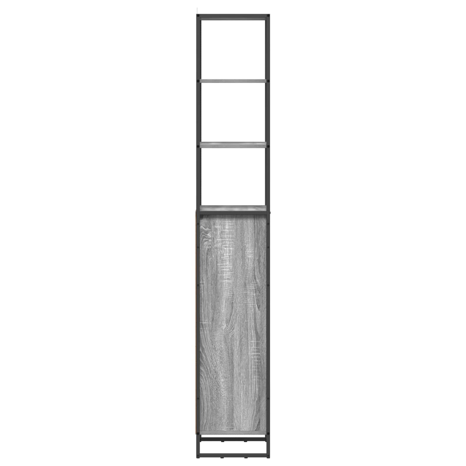 Kupaonski ormar Siva Sonoma 40 x 30 x 180 cm Konstruirano drvo