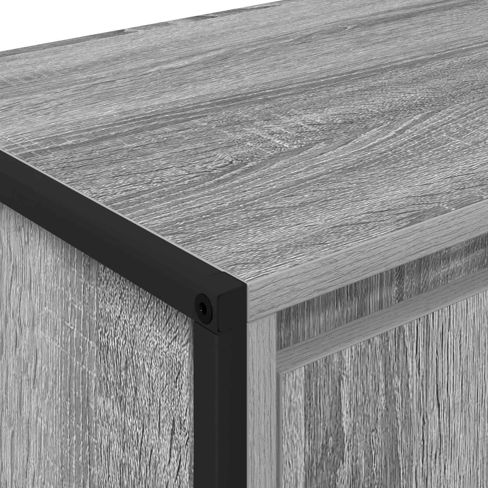 TV ormar Siva Sonoma 140 x 36 x 49.5 cm Konstruirano drvo