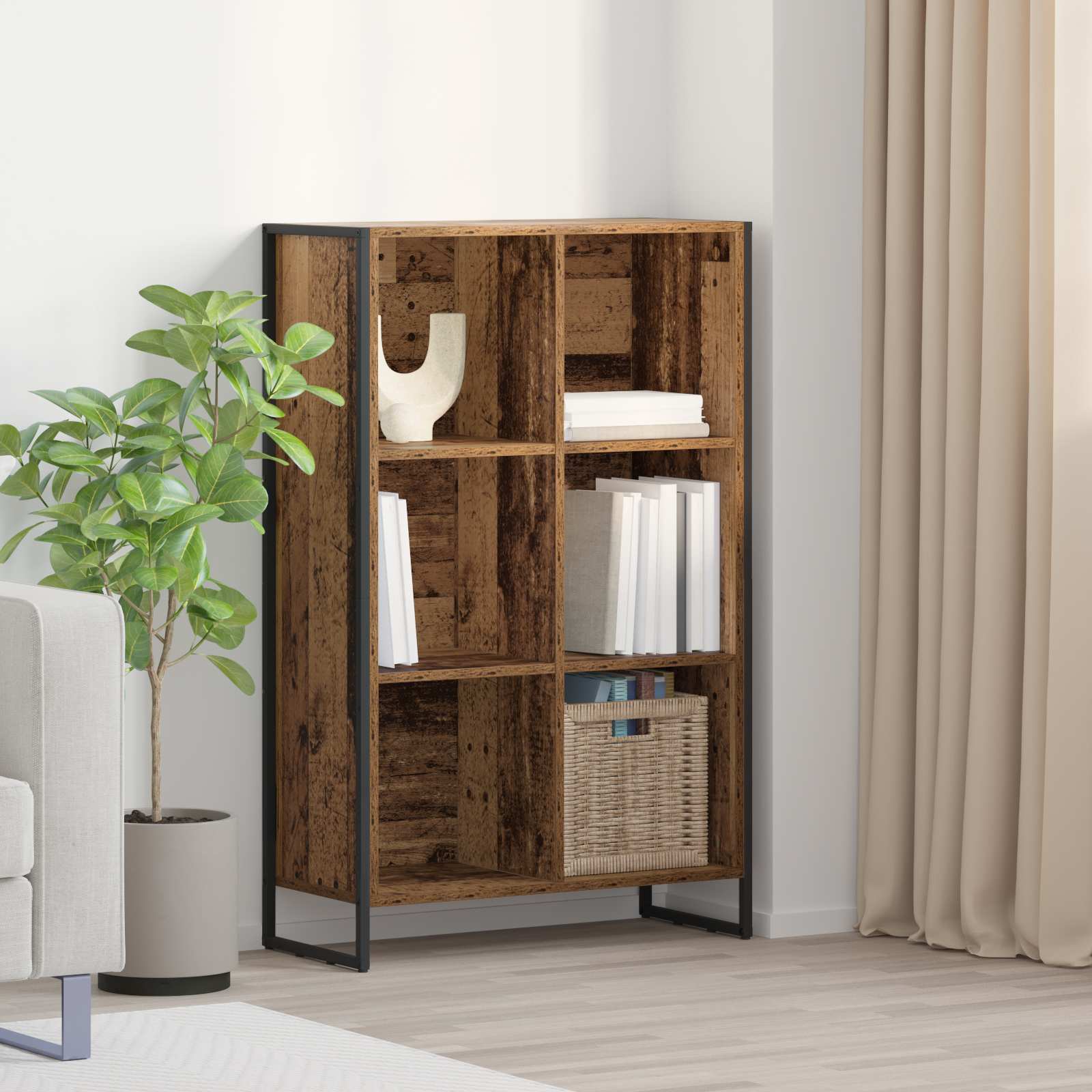 Ormarić za knjige Staro drvo 99.5 x 30 x 108.5 cm
