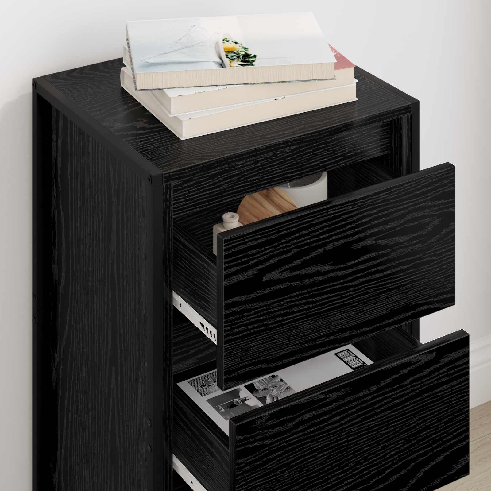 Kreveta Crni hrast 42 x 36 x 75.5 cm Konstruirano drvo
