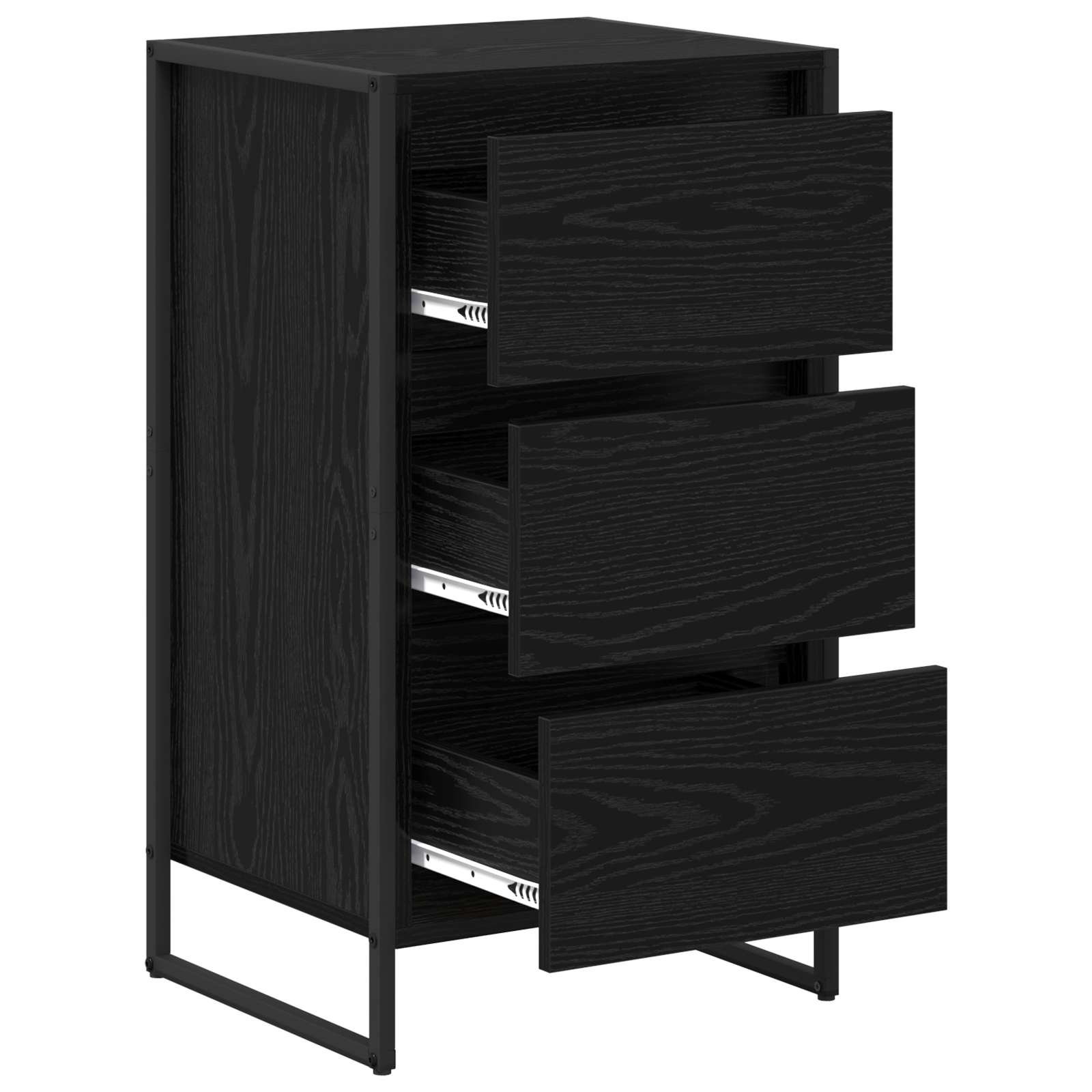Kreveta Crni hrast 42 x 36 x 75.5 cm Konstruirano drvo
