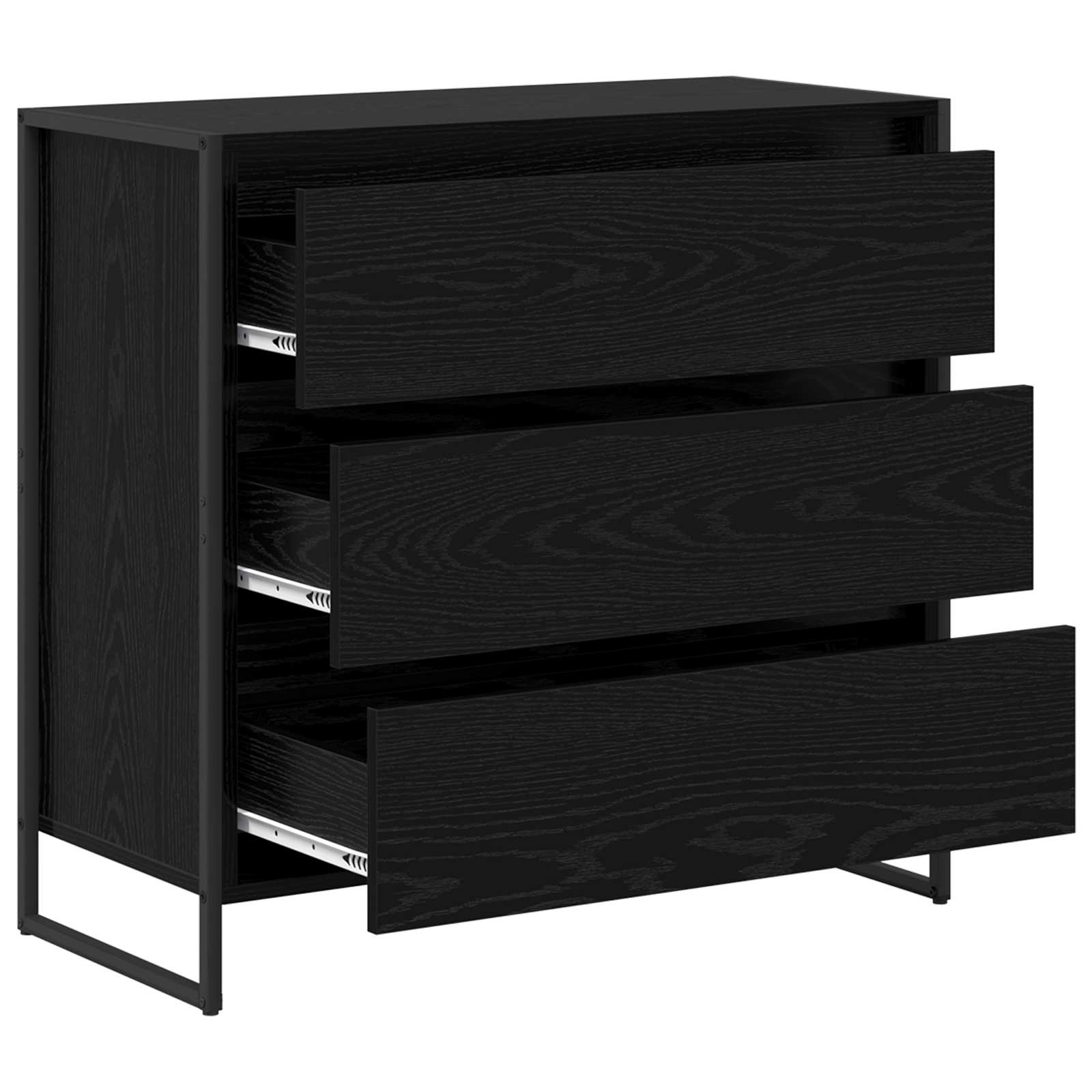 Kreveta Crni hrast 79 x 36 x 75.5 cm Konstruirano drvo