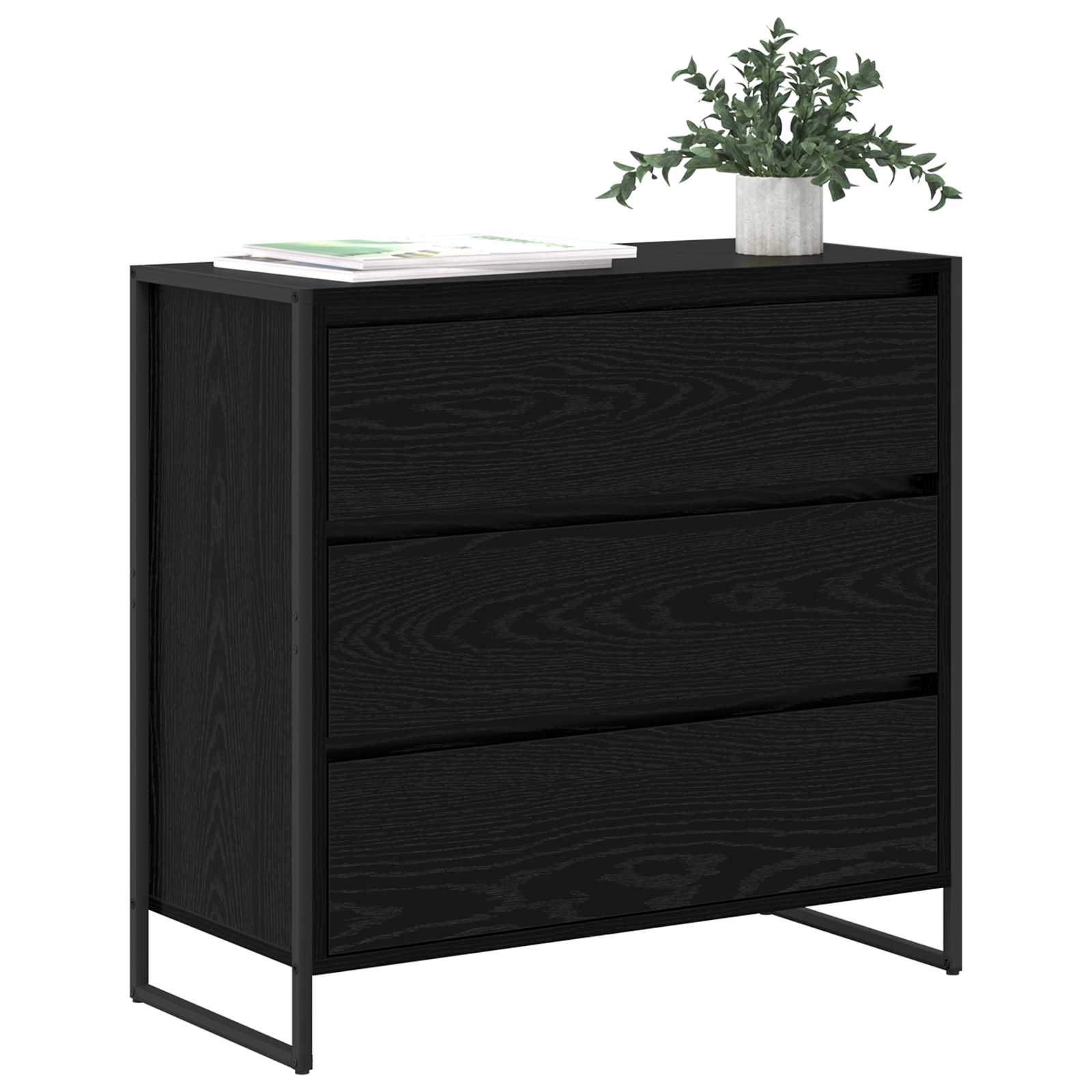 Kreveta Crni hrast 79 x 36 x 75.5 cm Konstruirano drvo