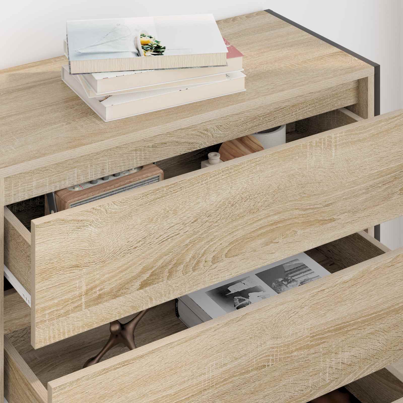 Kreveta s ladicama Sonoma 79 x 36 x 75.5 cm Konstruirano drvo