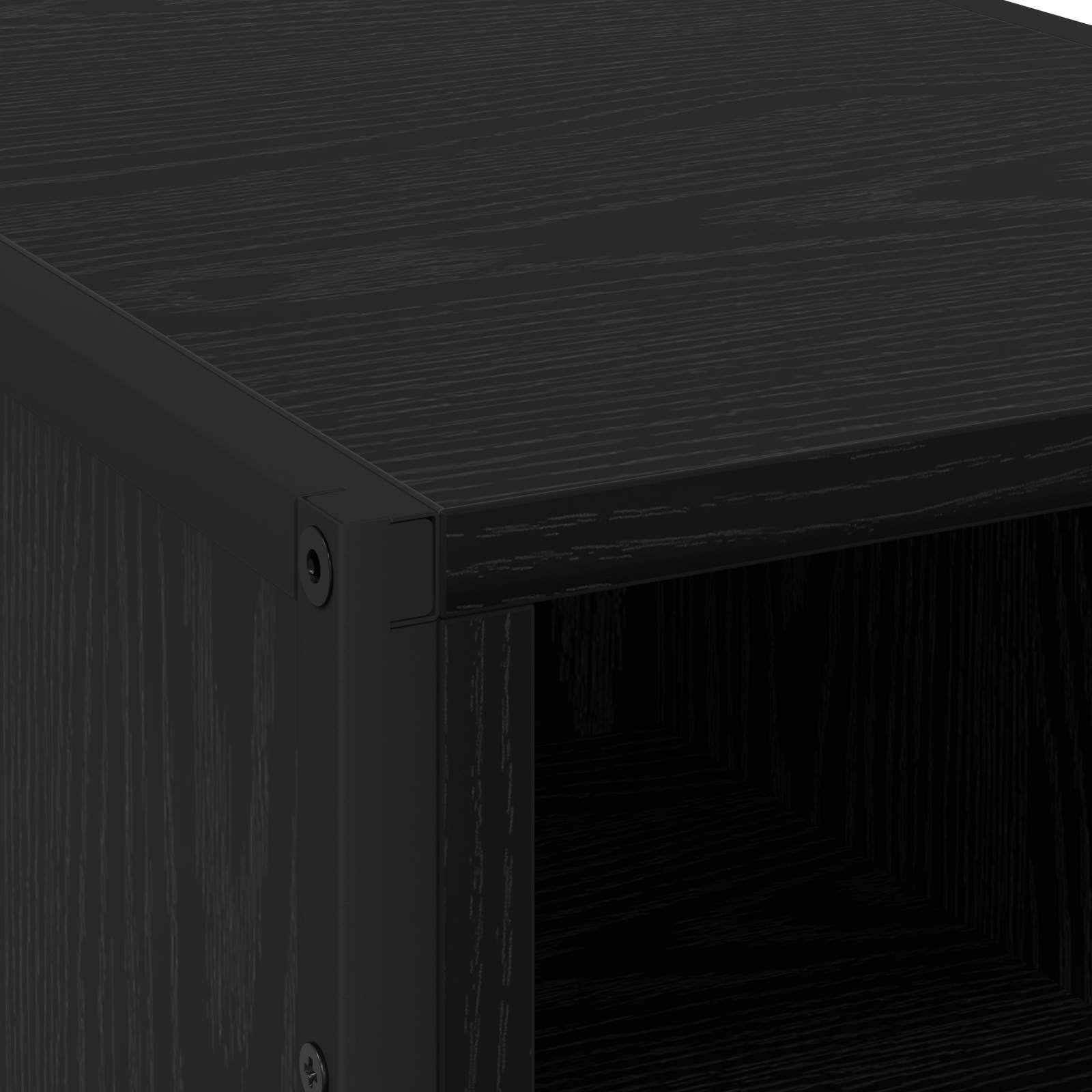 Noćni ormarić 2 pcs Crni hrast 39.5 x 30 x 50 cm