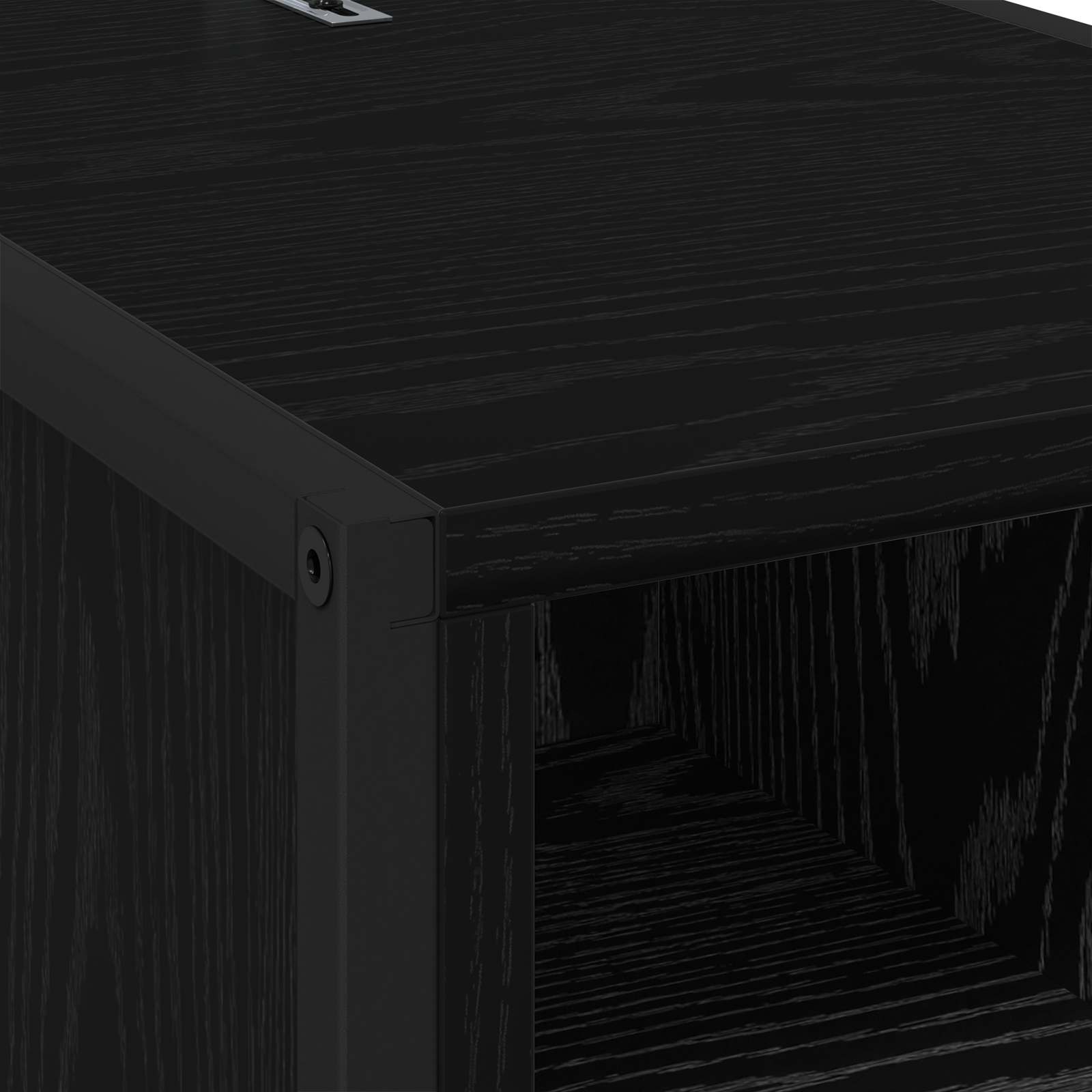 Noćni ormarić s ladicama 2 pcs Crni hrast 39,5 x 30 x 50 cm