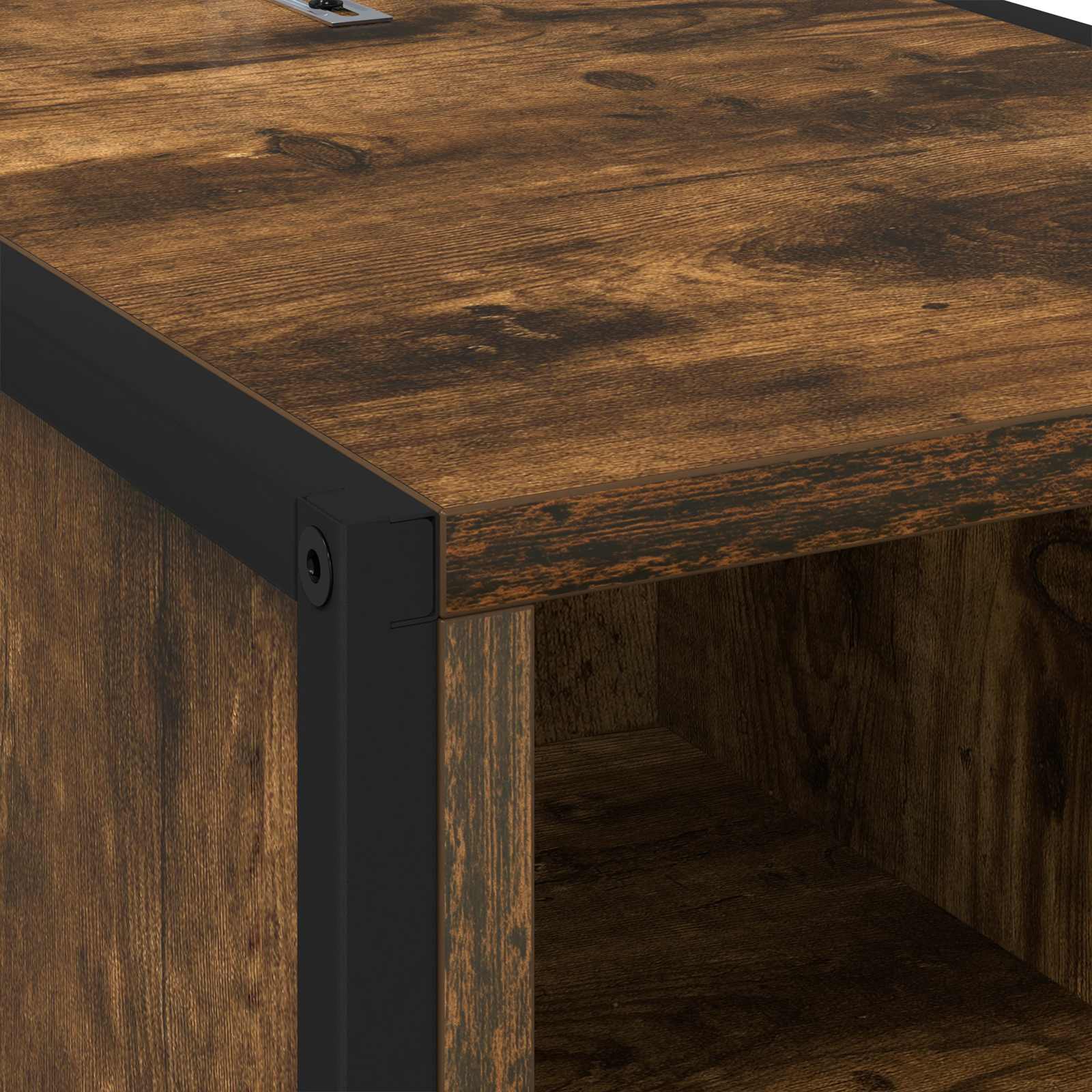 Noćni ormarić s ladicama 2 pcs Dimni hrast 39,5 x 30 x 50 cm