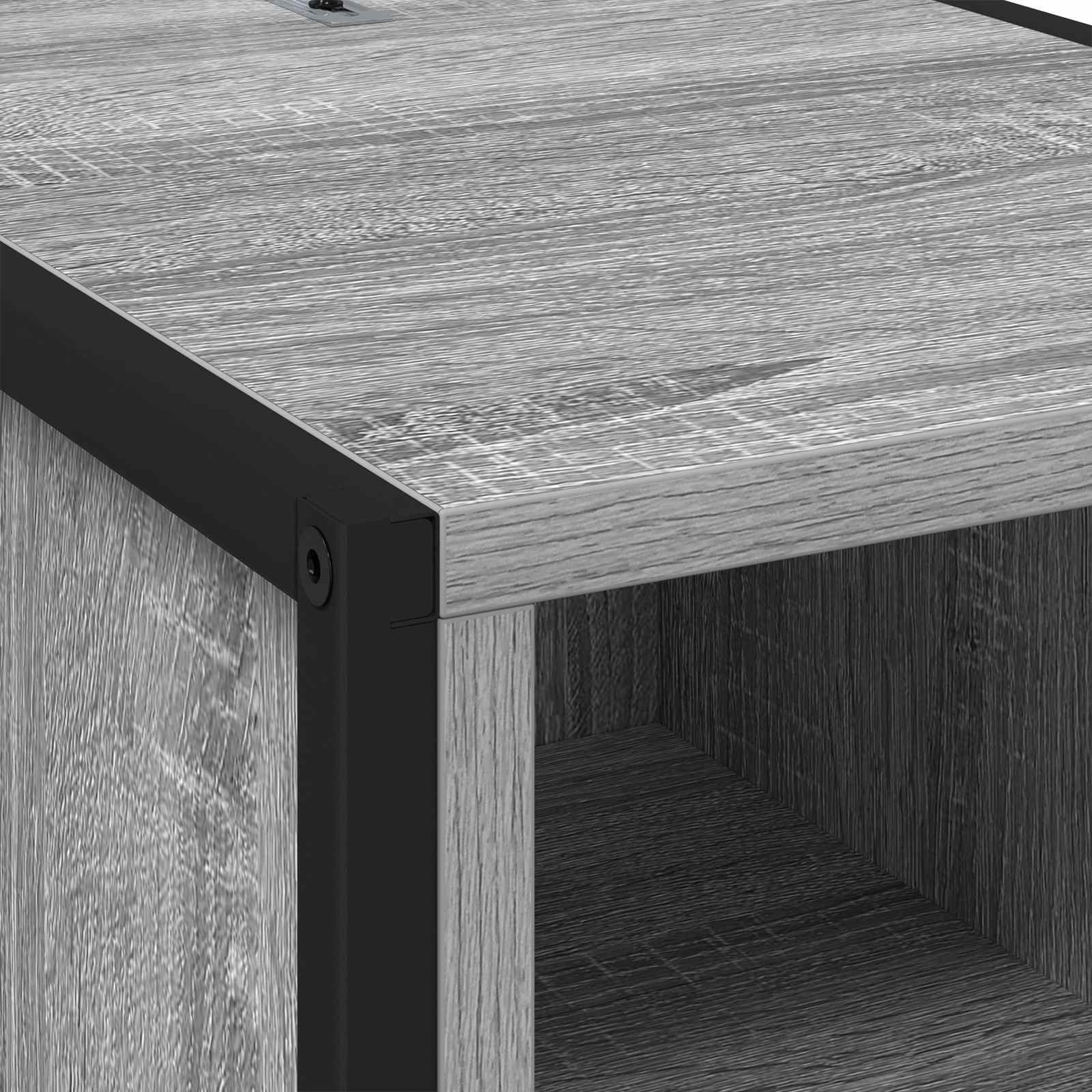 Noćni ormarić s ladicama 2 pcs Siva Sonoma 39,5 x 30 x 50 cm