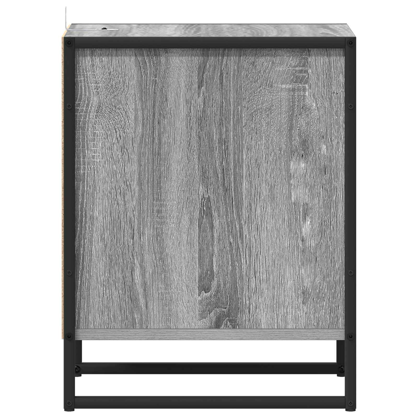 Noćni ormarić s ladicama 2 pcs Siva Sonoma 39,5 x 30 x 50 cm