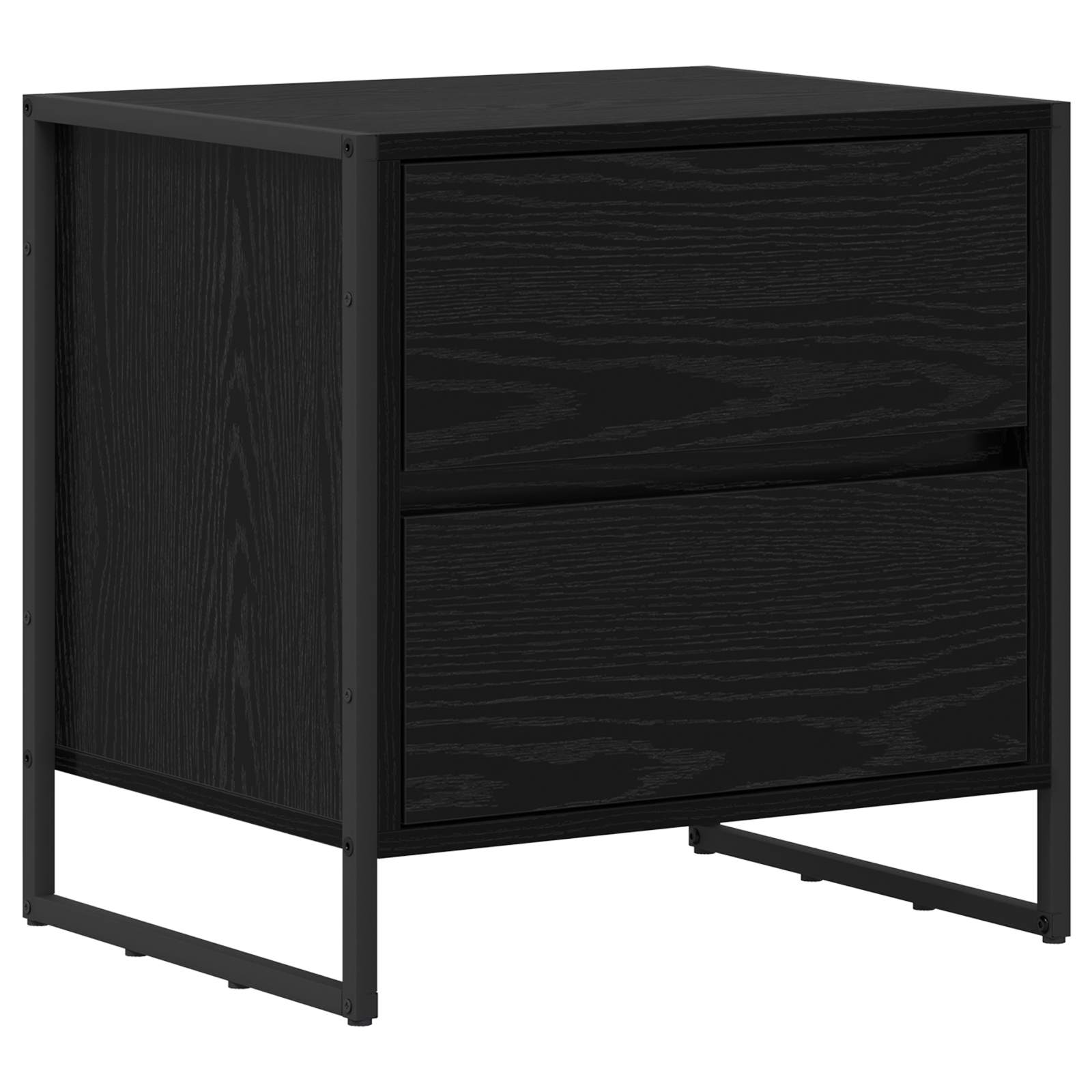 Noćni ormarić Crni hrast 50 x 39.5 x 50 cm Konstruirano drvo