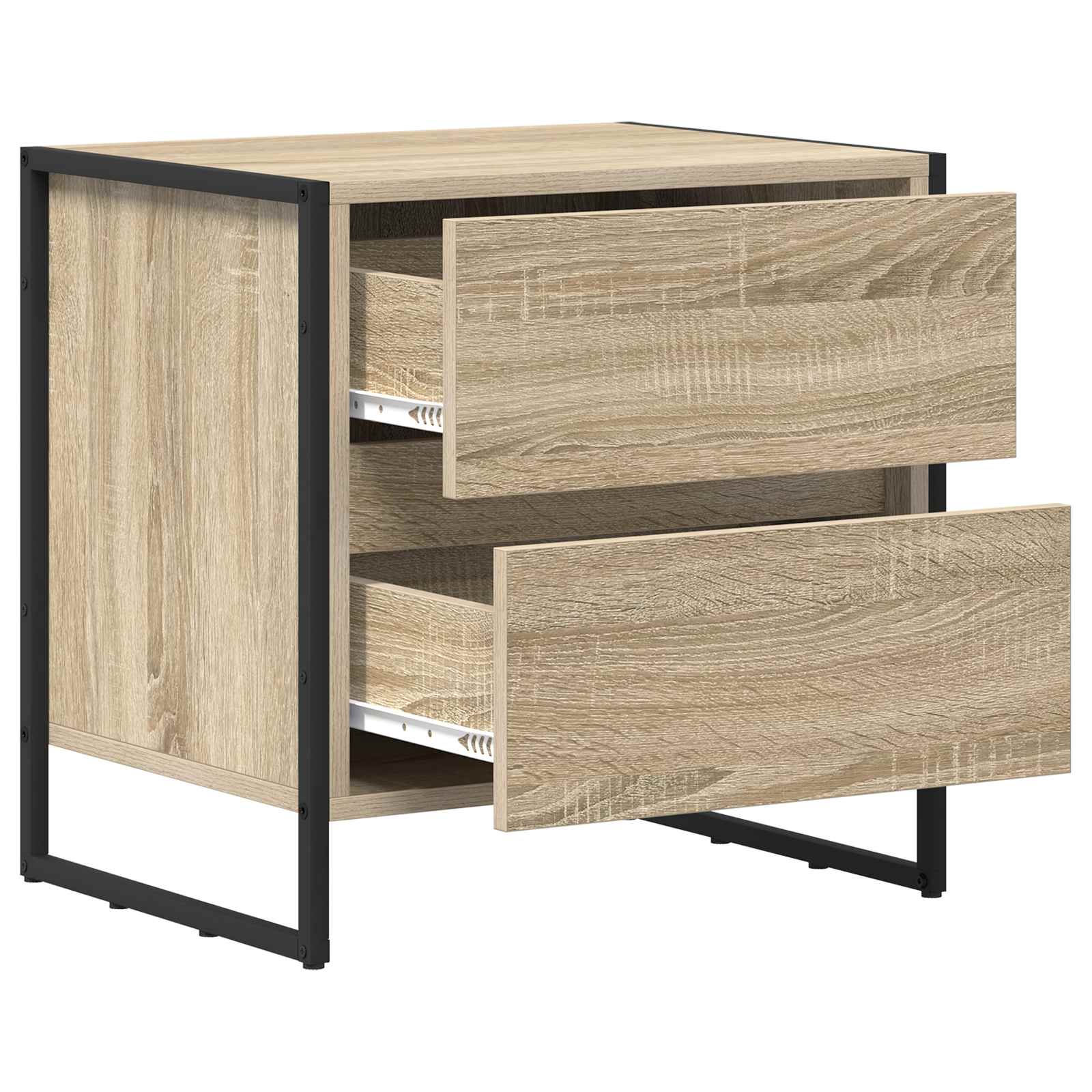 Noćni ormarić 2 pcs Sonoma 50 x 39.5 x 50 cm Konstruirano drvo