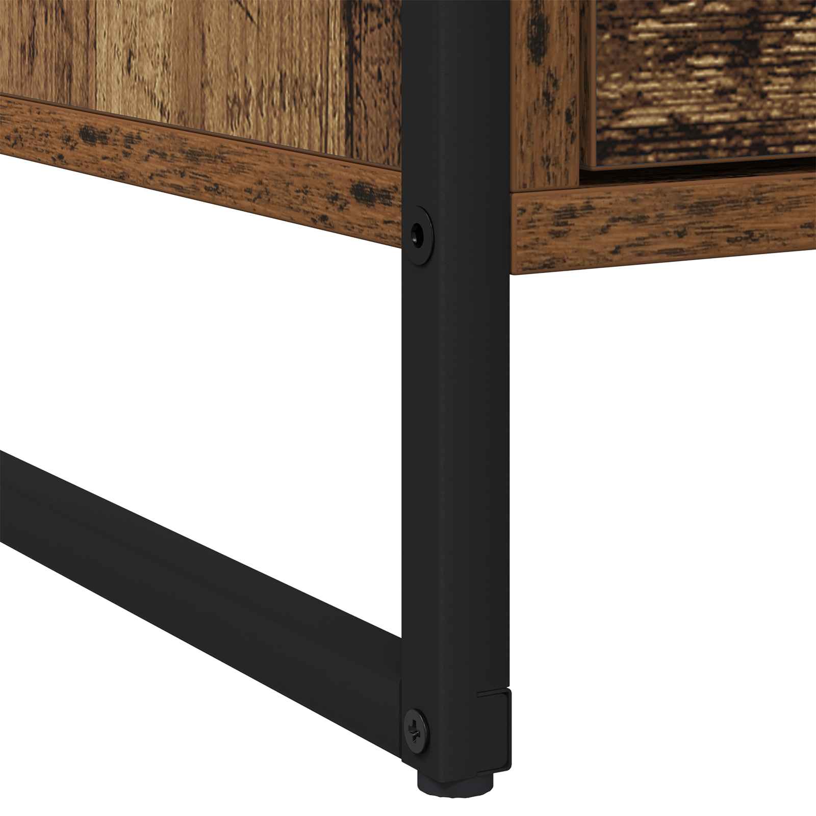 Noćni ormarić s ladicama 2 pcs Staro drvo 50 x 39.5 x 50 cm