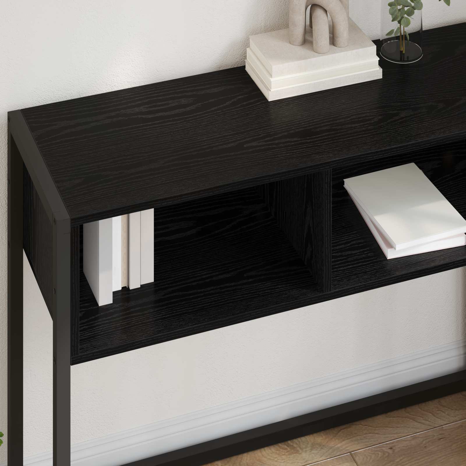 Konačna Stolić Crni hrast 100 x 36 x 75 cm Konstruirano drvo