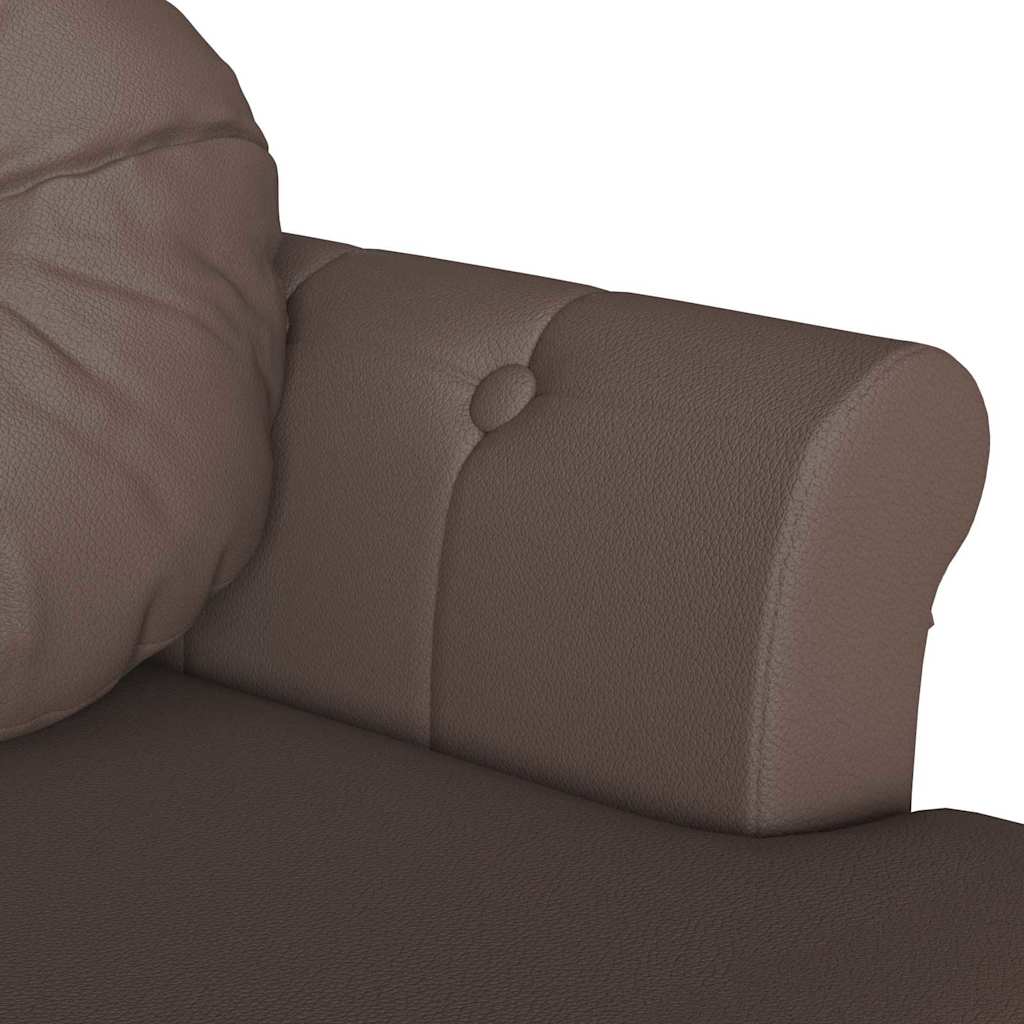 Chesterfield klupa Smeđa 120.5 x 65 x 75 cm Lažna koža