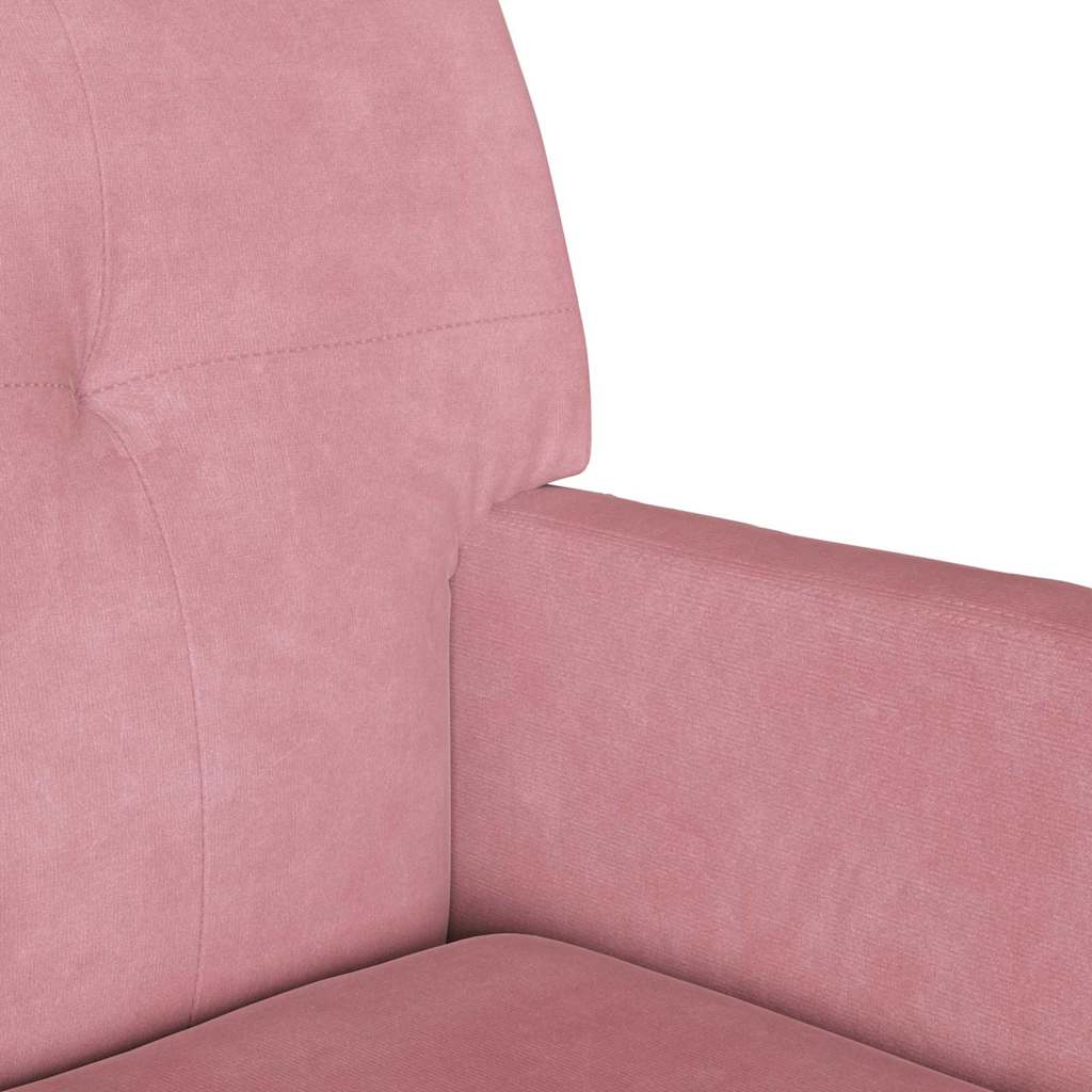 Chesterfield klupa Ružičasta 112 x 65,5 x 75 cm Baršun
