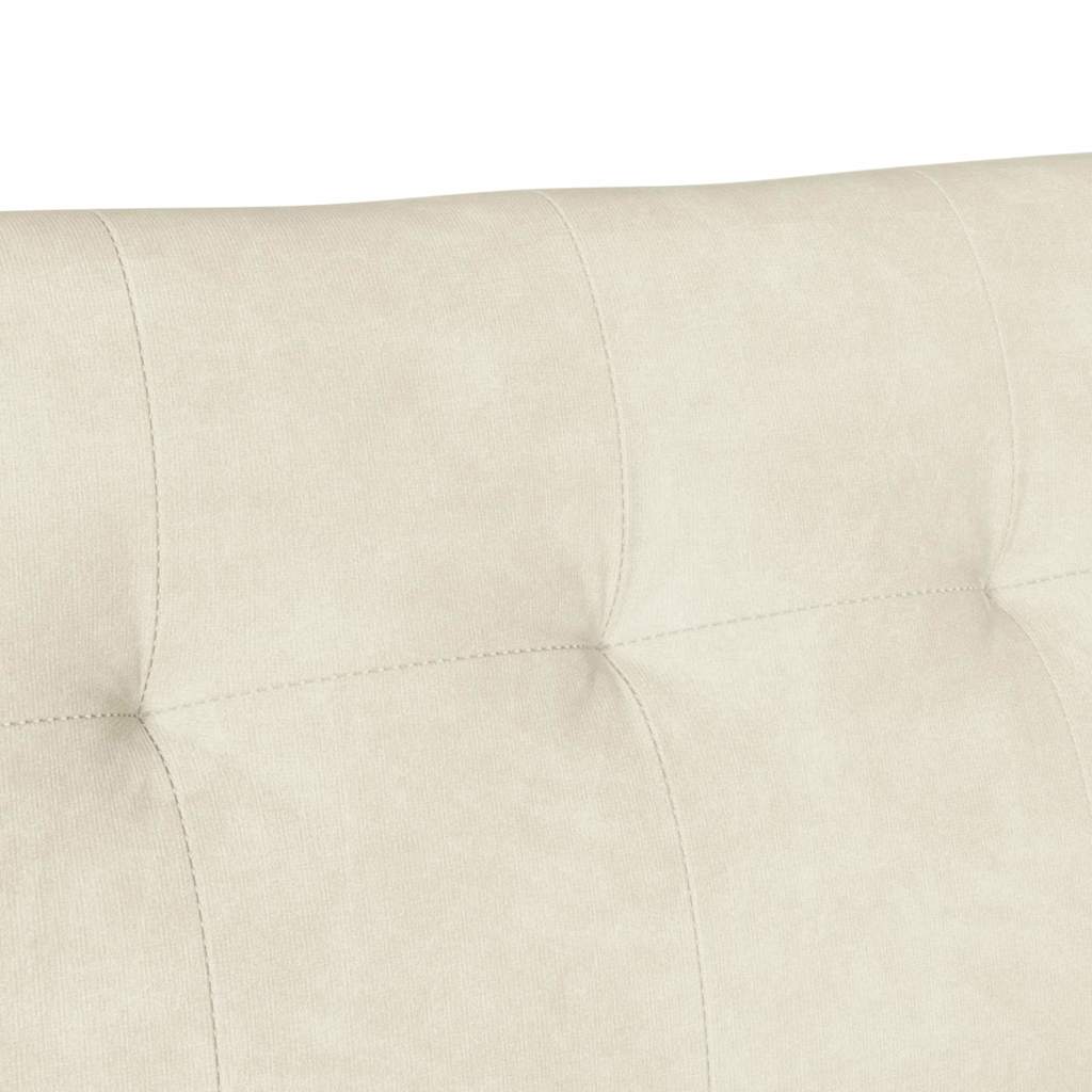 Chesterfield klupa Krema 112 x 65,5 x 75 cm Baršun