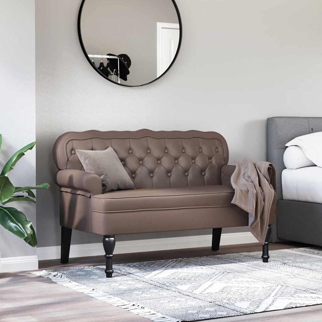 Chesterfield klupa Smeđa 119,5 x 64,5 x 75 cm Lažna koža