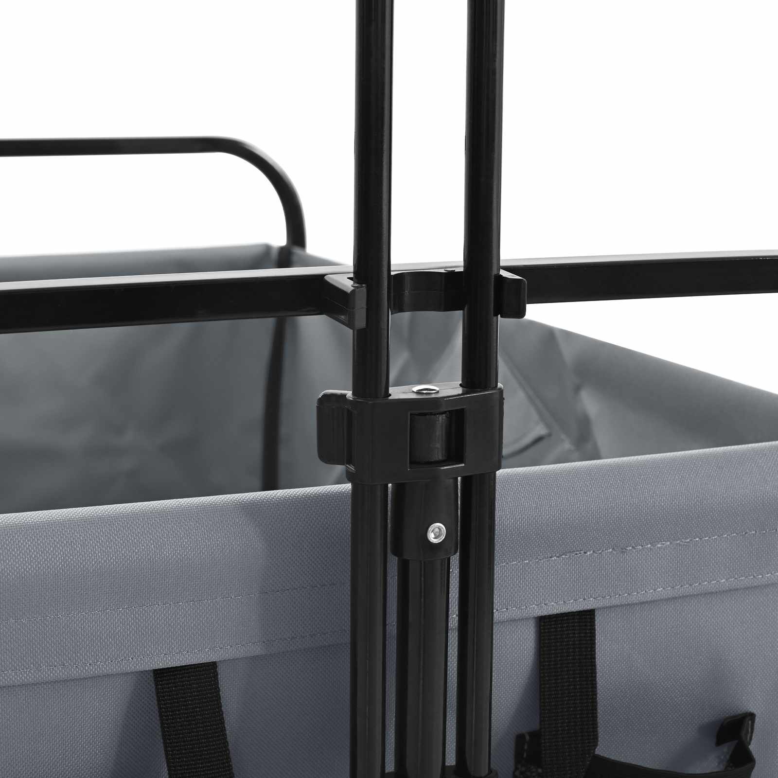 Preklopna kolica Siva 89 x 63 x 96 cm Čelik i Oxford poliester