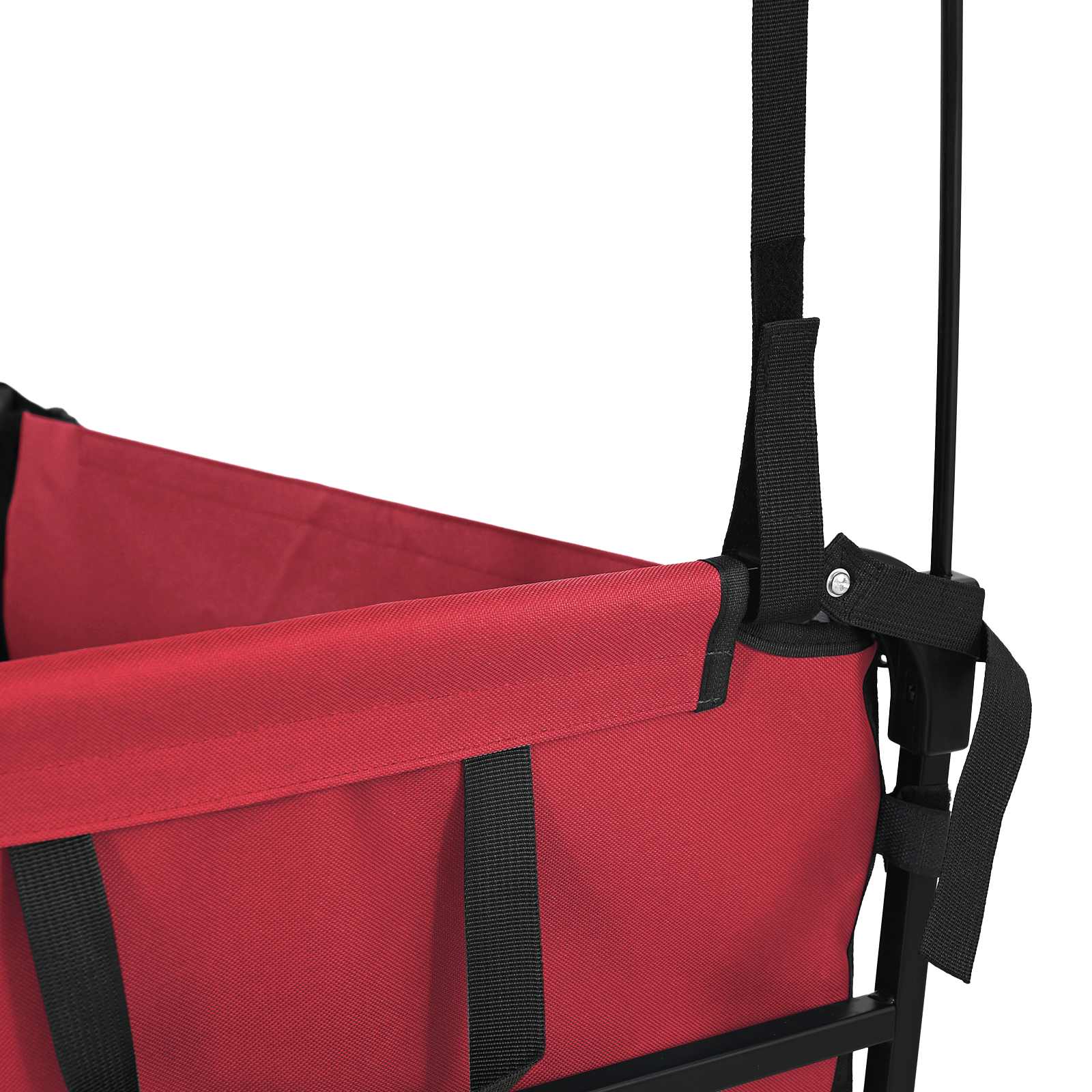 Sklopiva ručna kolica Crvena 105 x 56.5 x 116 cm Oxford tkanina