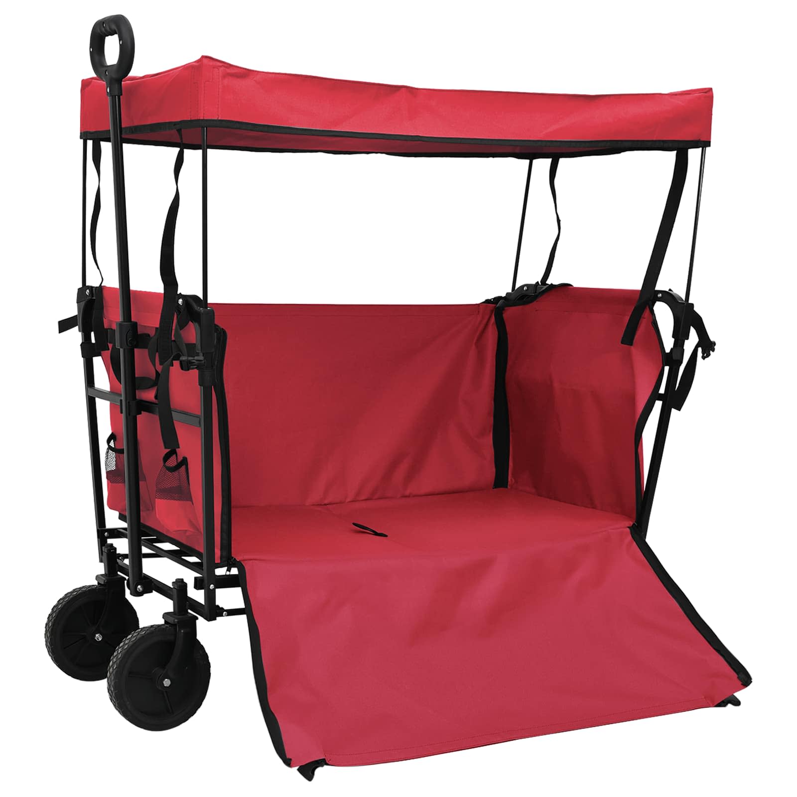 Sklopiva ručna kolica Crvena 105 x 56.5 x 116 cm Oxford tkanina