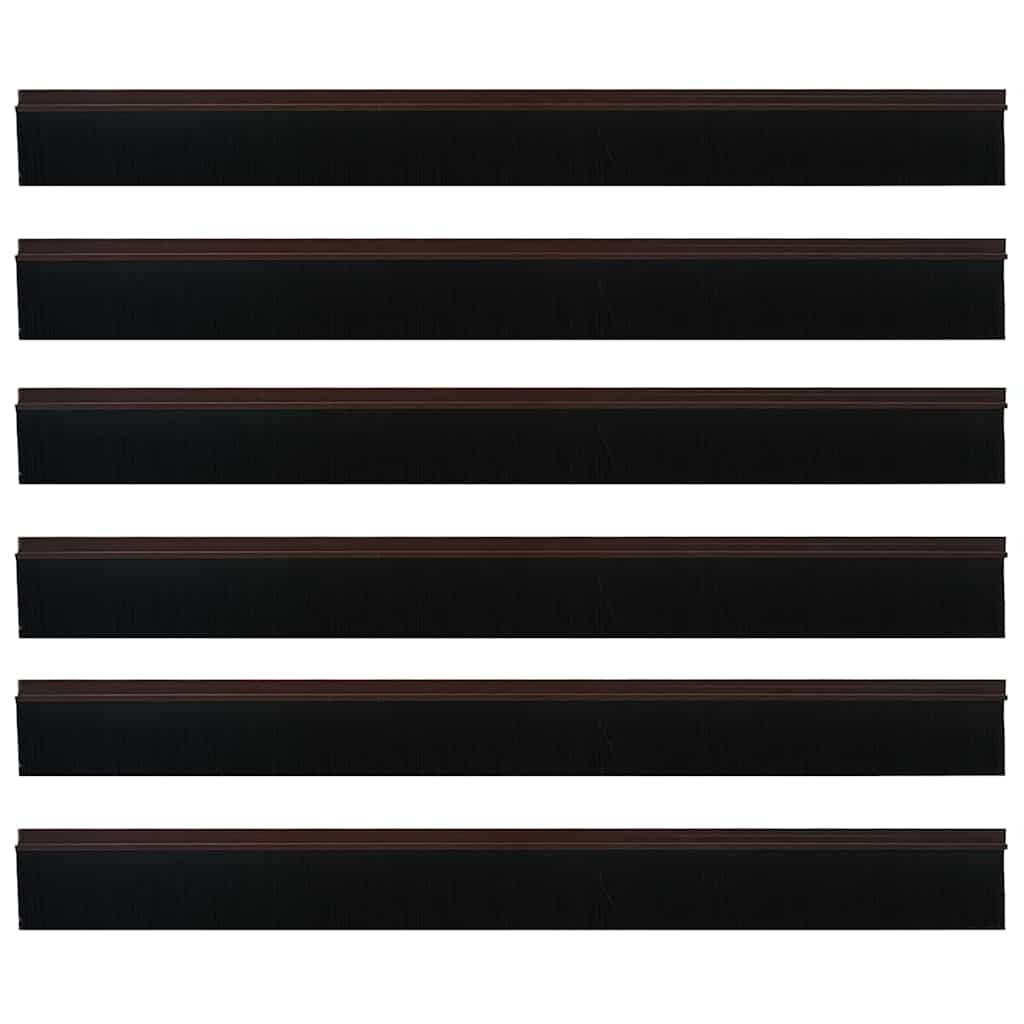 Samoljepljivi pečati za vrata 6 pcs Smeđa 100 cm