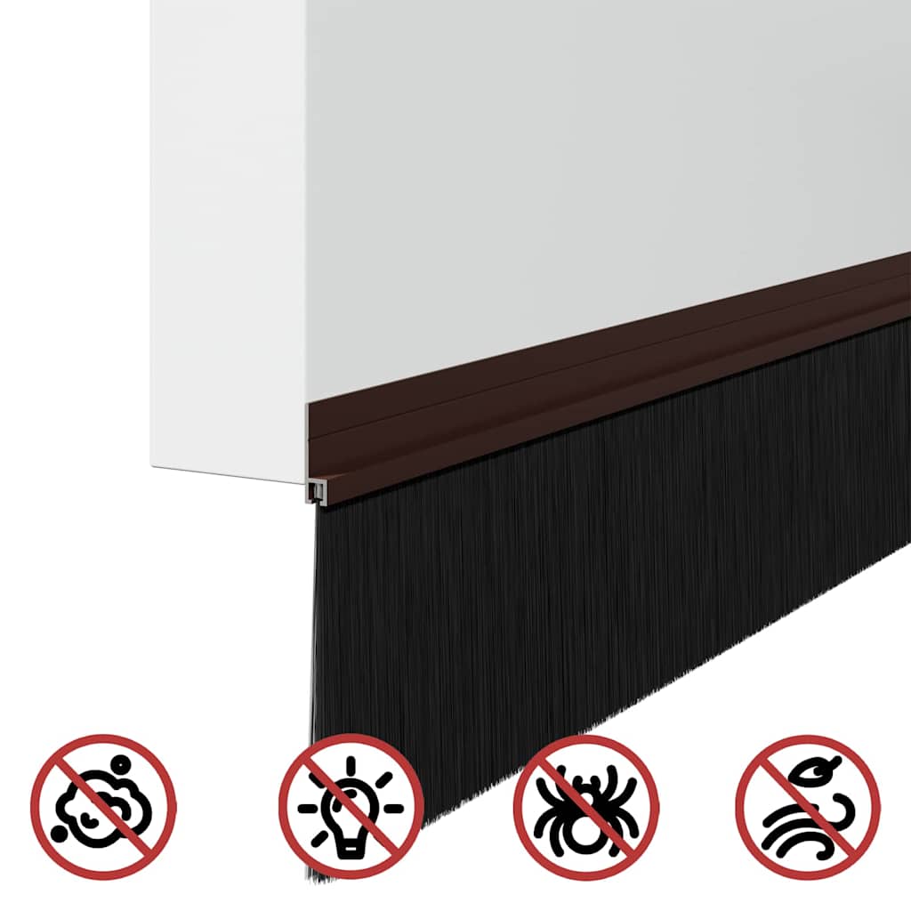 Samoljepljivi pečati za vrata 12 pcs Smeđa 100 cm