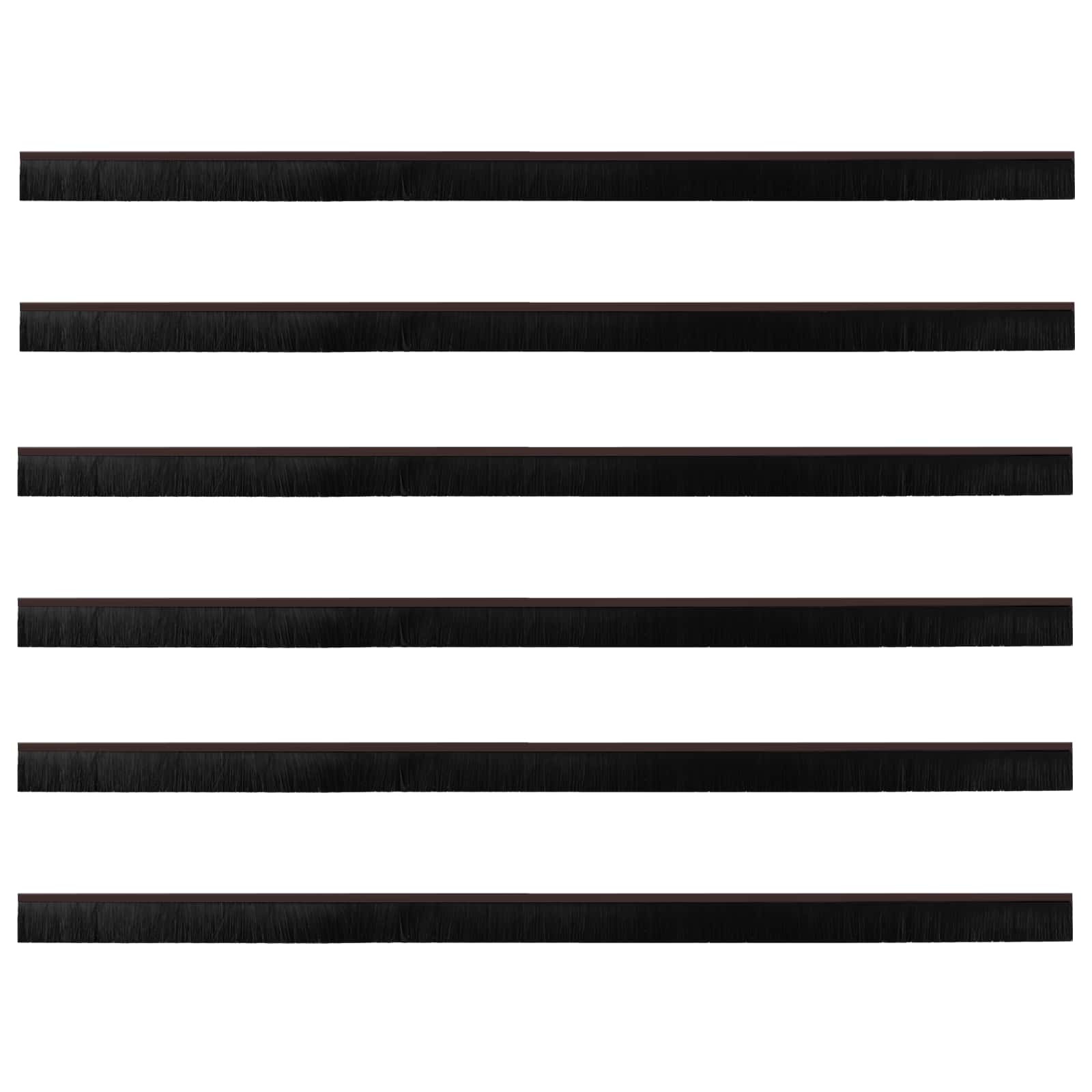 Samoljepljivi pečati za vrata 6 pcs Smeđa 100 cm