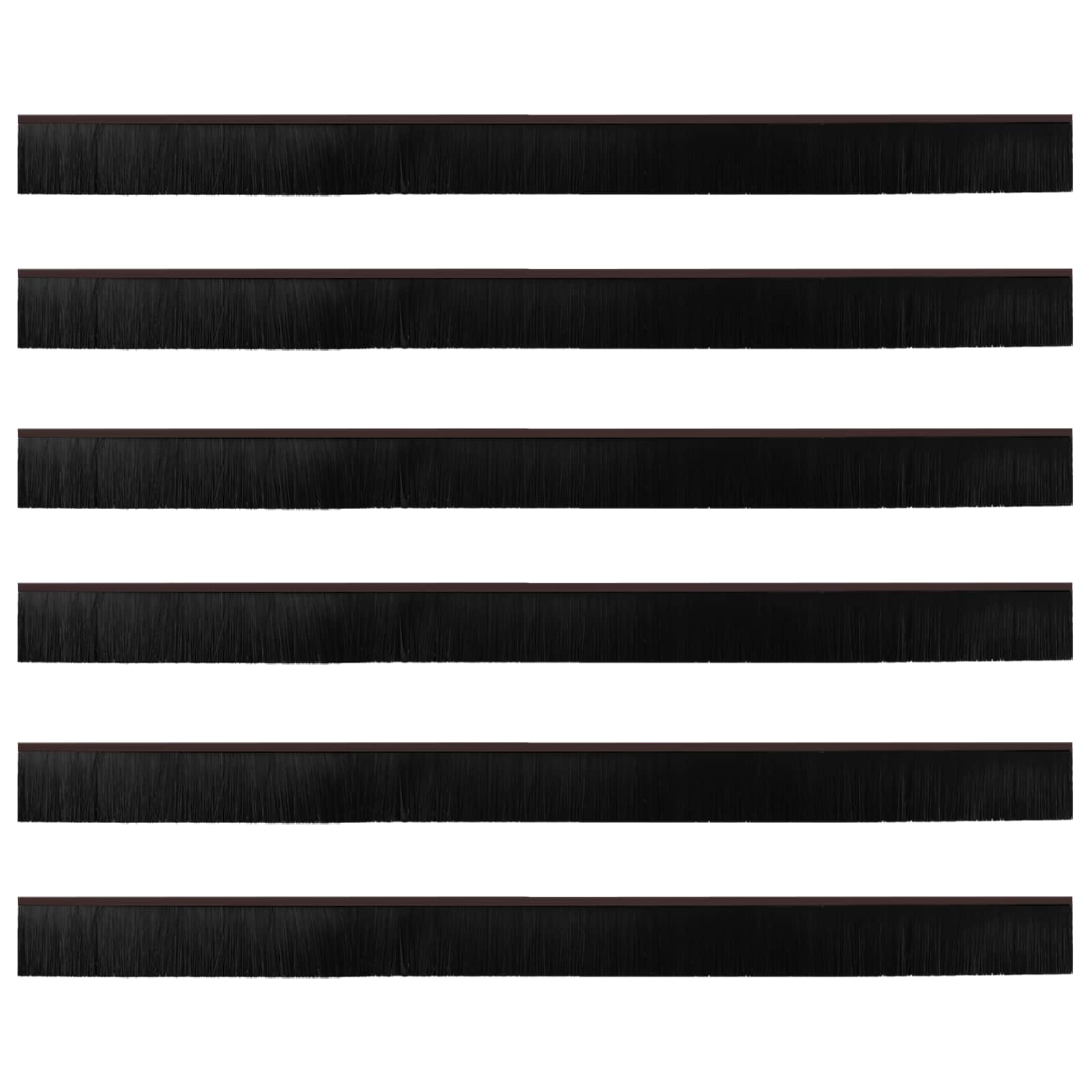 Samoljepljivi pečati za vrata 6 pcs Smeđa 100 cm
