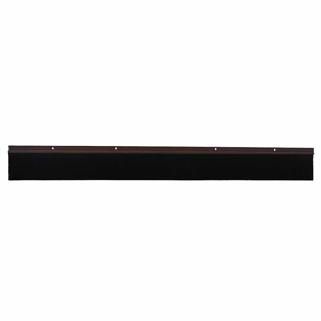 Držač četke za vrata 2 pcs Smeđa 100 cm Aluminijski legura