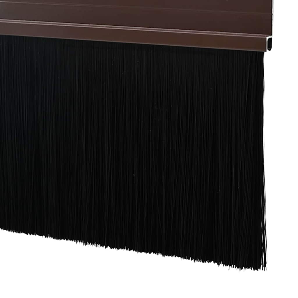 Držač četke za vrata 6 pcs Smeđa 100 cm Aluminijski legura