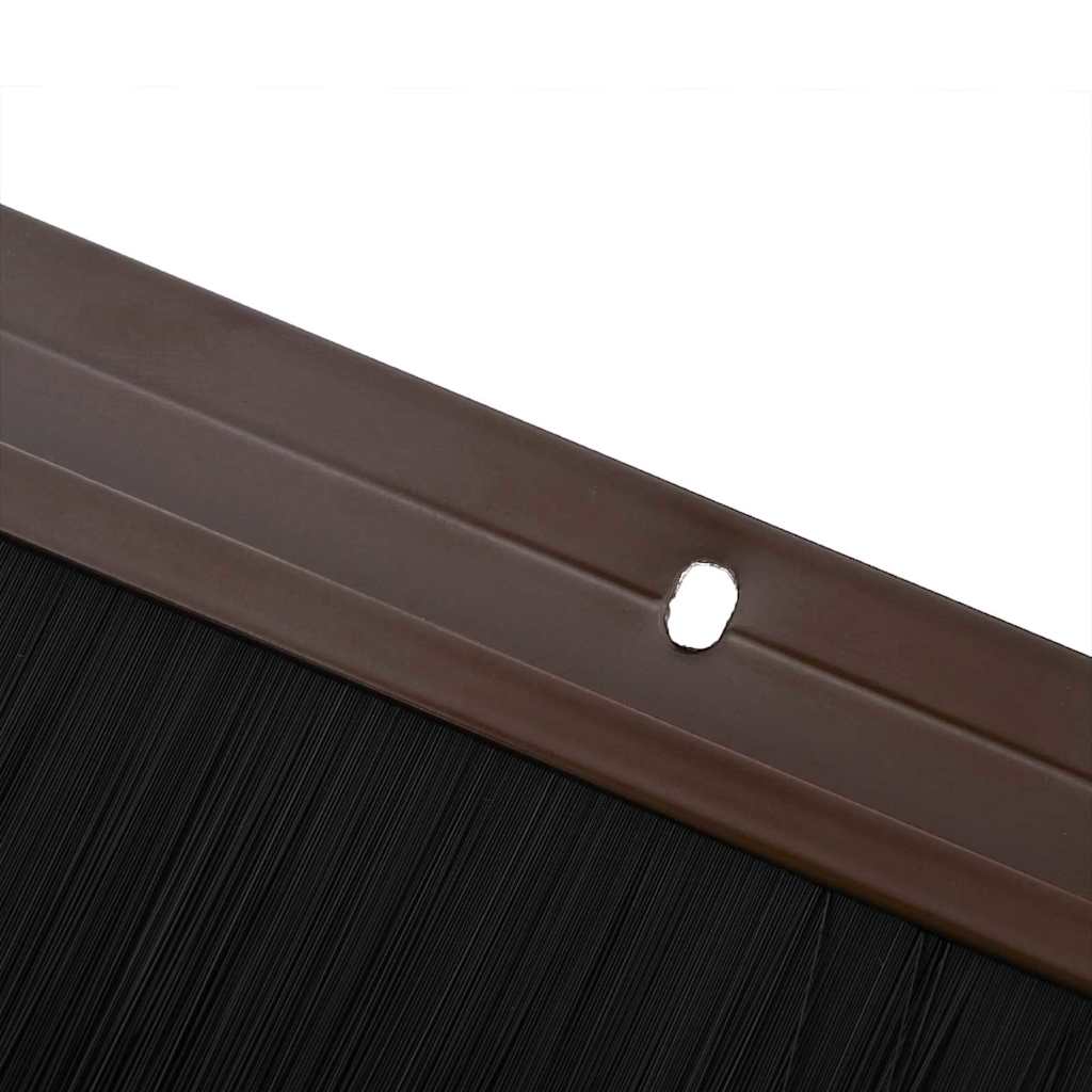 Držač četke za vrata 6 pcs Smeđa 100 cm Aluminijski legura