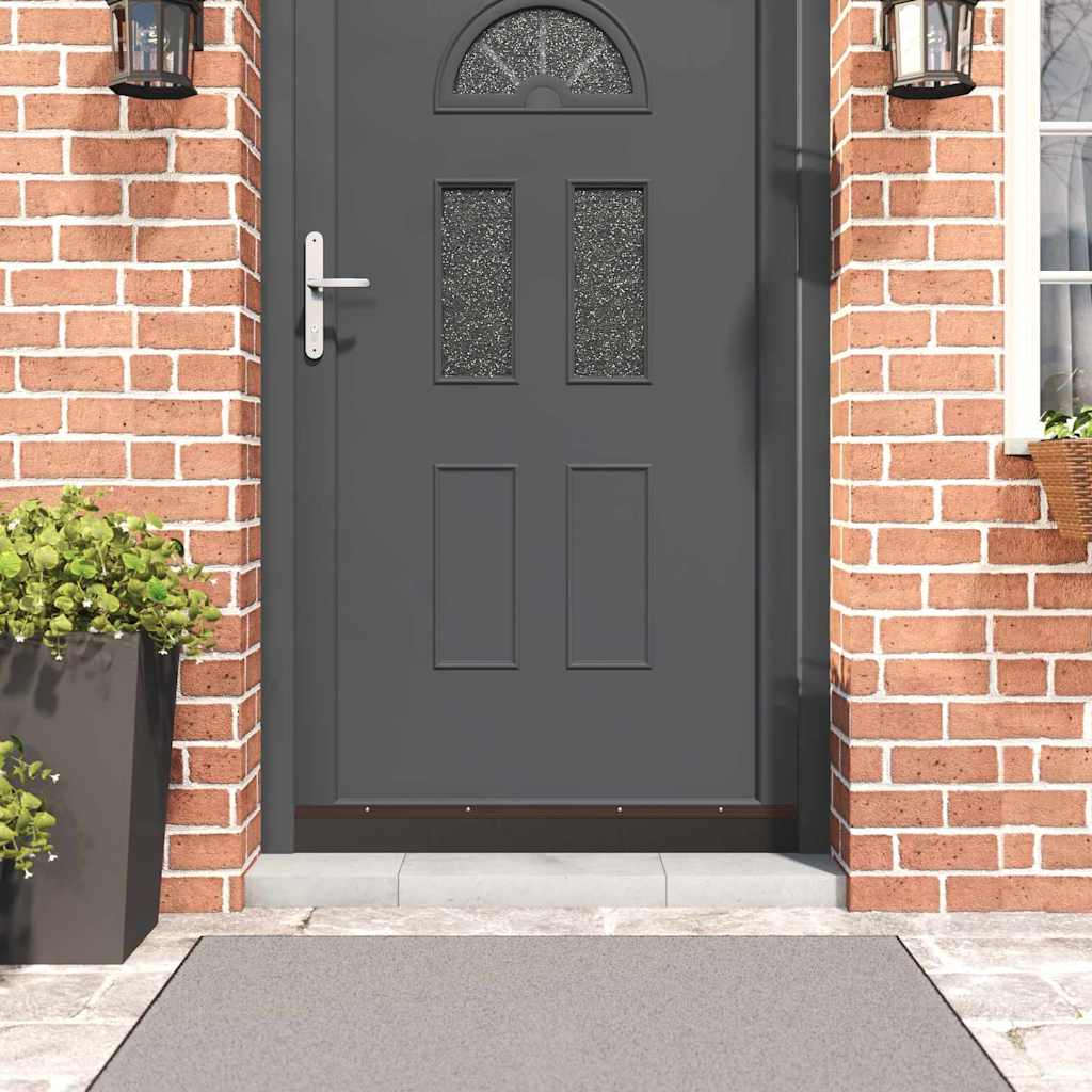 Držač četke za vrata 6 pcs Smeđa 100 cm Aluminijski legura