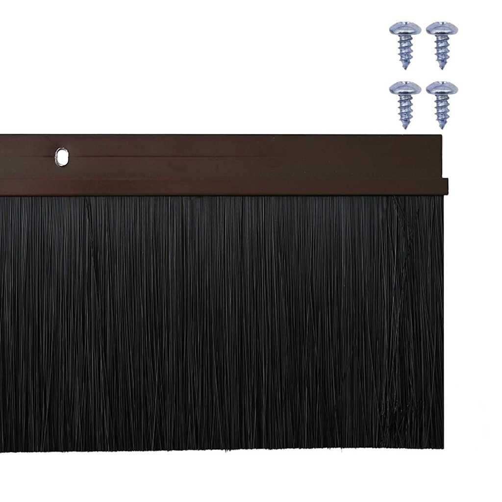 Držač četke za vrata 6 pcs Smeđa 100 cm Aluminijski legura