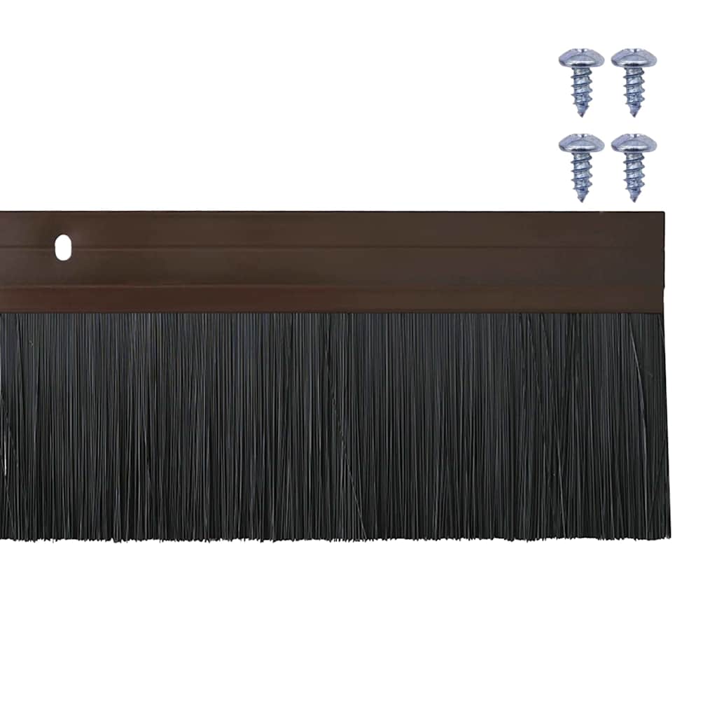 Držač četke za vrata 12 pcs Smeđa 100 cm Aluminijski legura