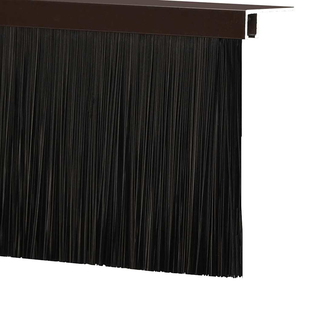 Držač četke za vrata 2 pcs Smeđa 100 cm Aluminijski legura