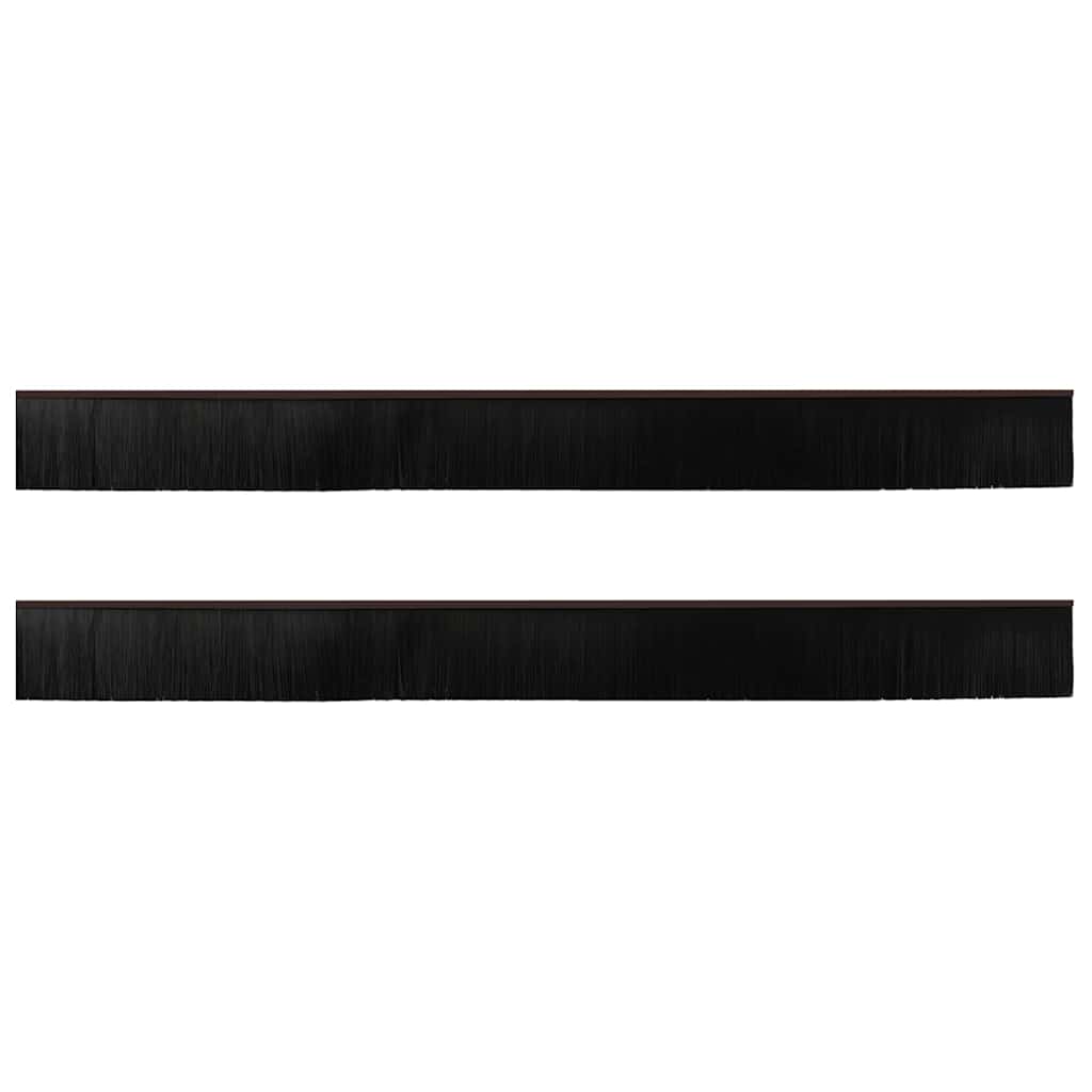 Držač četke za vrata 2 pcs Smeđa 100 cm Aluminijski legura