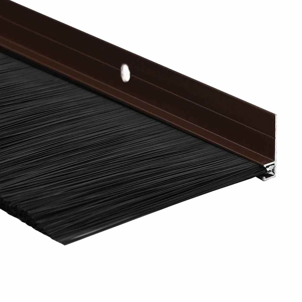 Držač četke za vrata 6 pcs Smeđa 100 cm Aluminijski legura