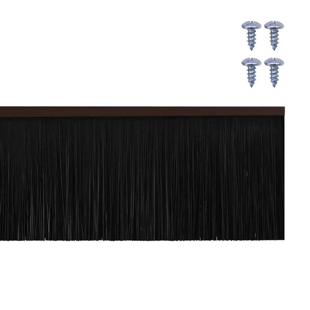 Držač četke za vrata 6 pcs Smeđa 100 cm Aluminijski legura
