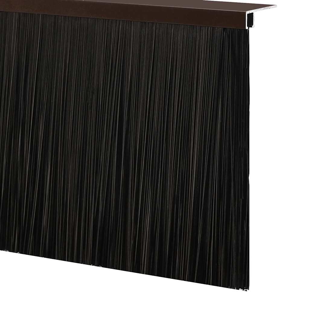 Držač četke za vrata 6 pcs Smeđa 100 cm Aluminijski legura