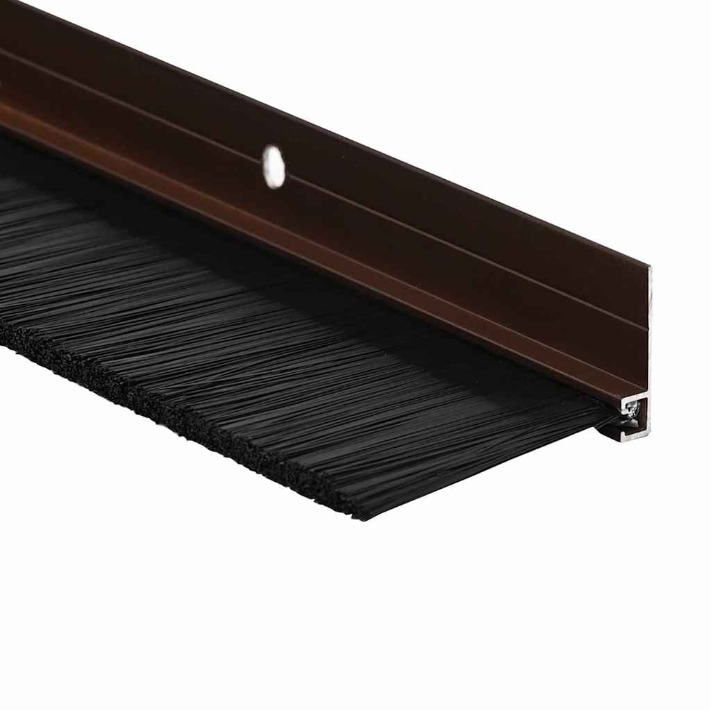 Držač četke za vrata 12 pcs Smeđa 100 cm Aluminijski legura