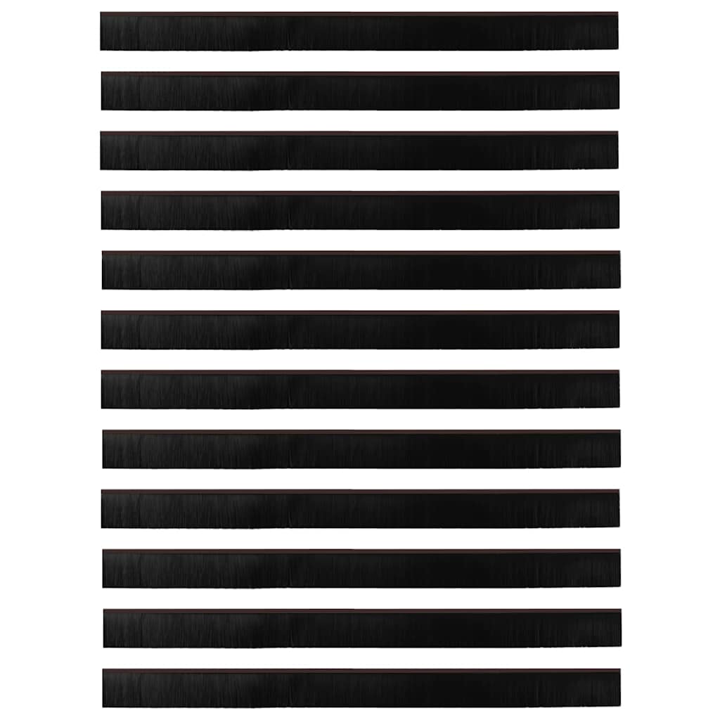 Držač četke za vrata 12 pcs Smeđa 100 cm Aluminijski legura