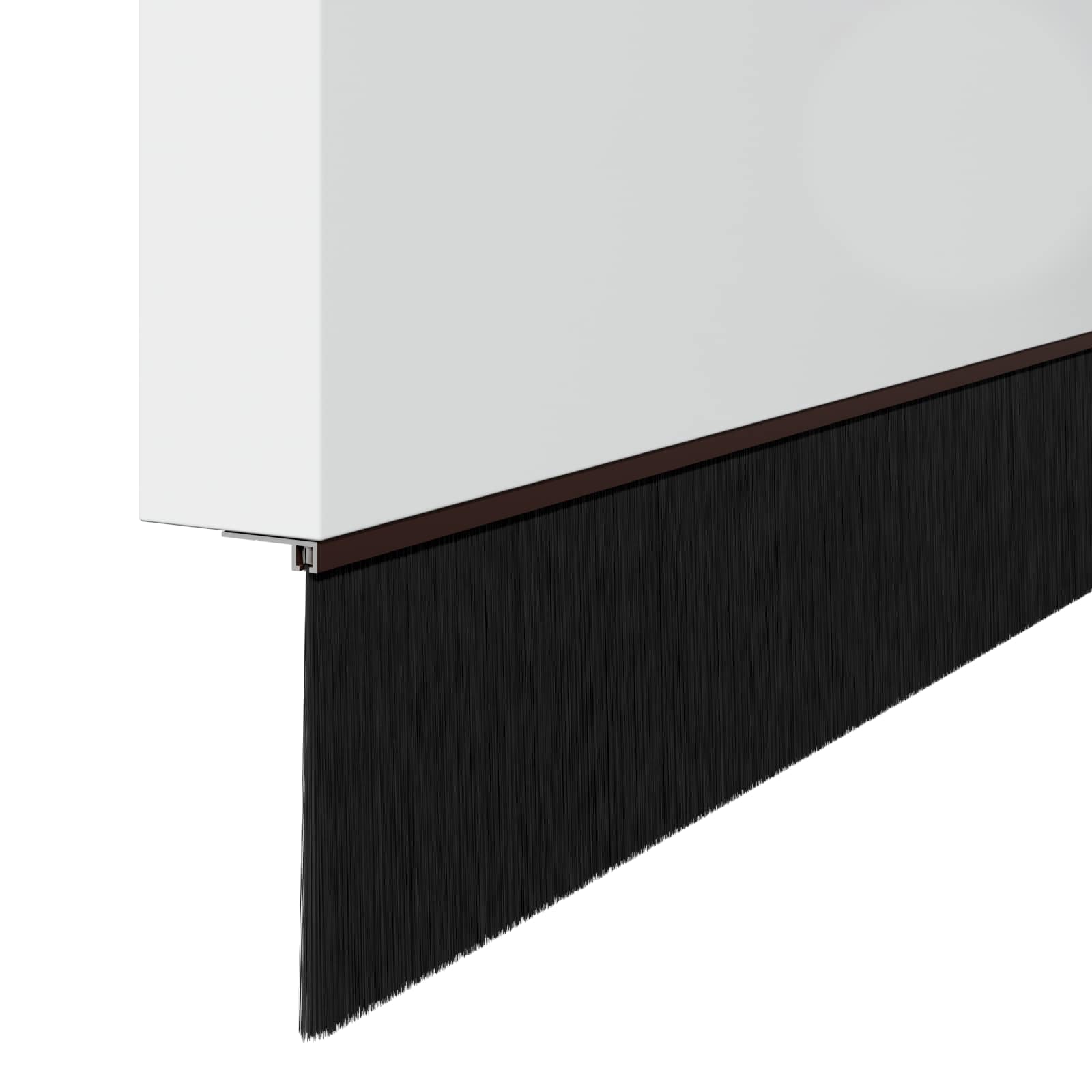 Držač četke za vrata 12 pcs Smeđa 100 cm Aluminijski legura