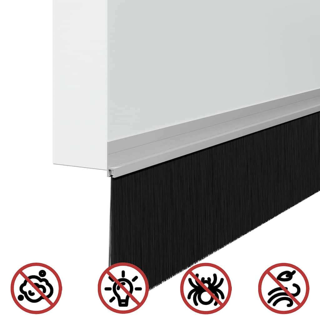 Samoljepljivi pečati za vrata 2 pcs Srebrno 100 cm