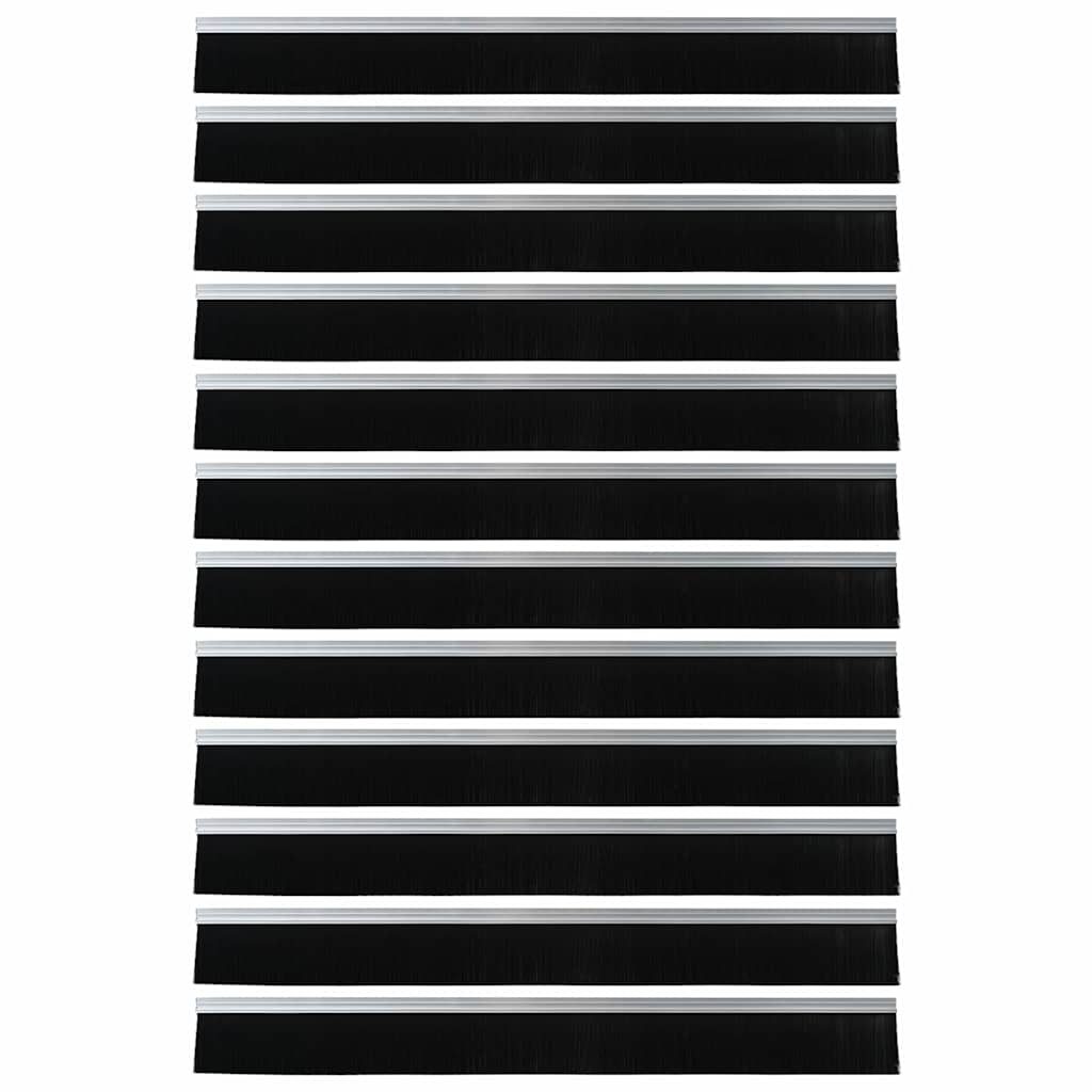 Samoljepljivi pečati za vrata 12 pcs Srebrno 100 cm