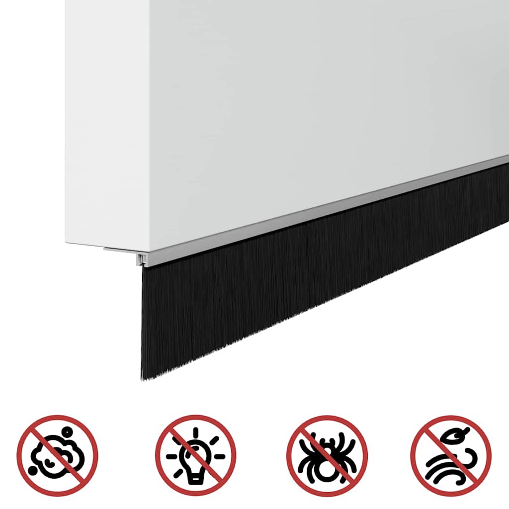 Samoljepljivi pečati za vrata 6 pcs Srebrno 100 cm