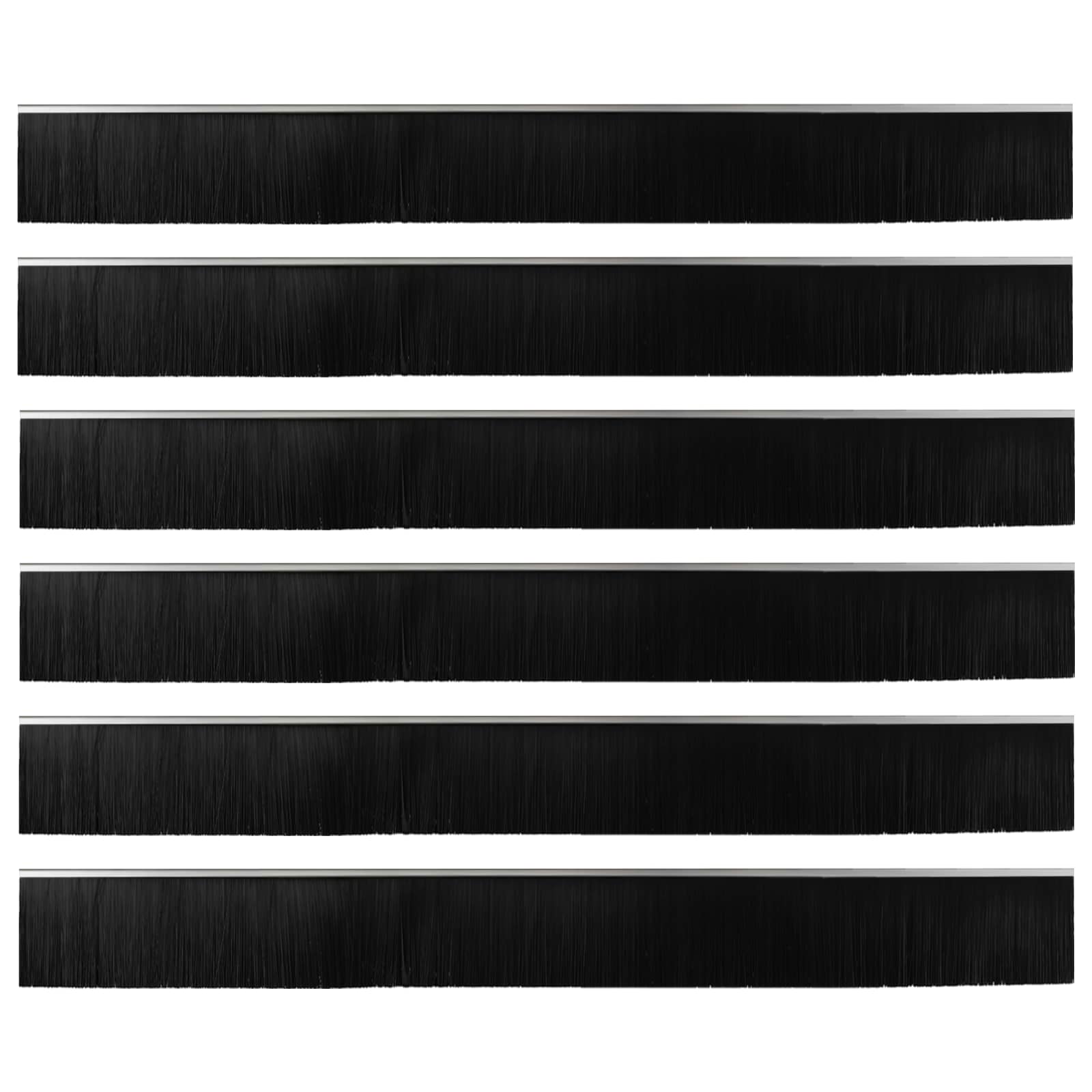 Samoljepljivi pečati za vrata 6 pcs Srebrno 100 cm
