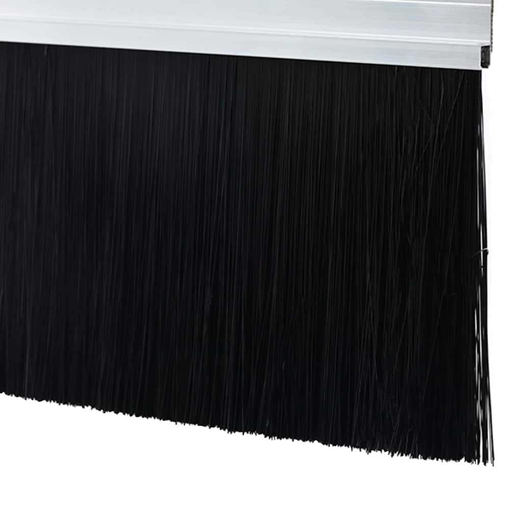 Držač četke za vrata 2 pcs Srebrno 100 cm Aluminijski legura