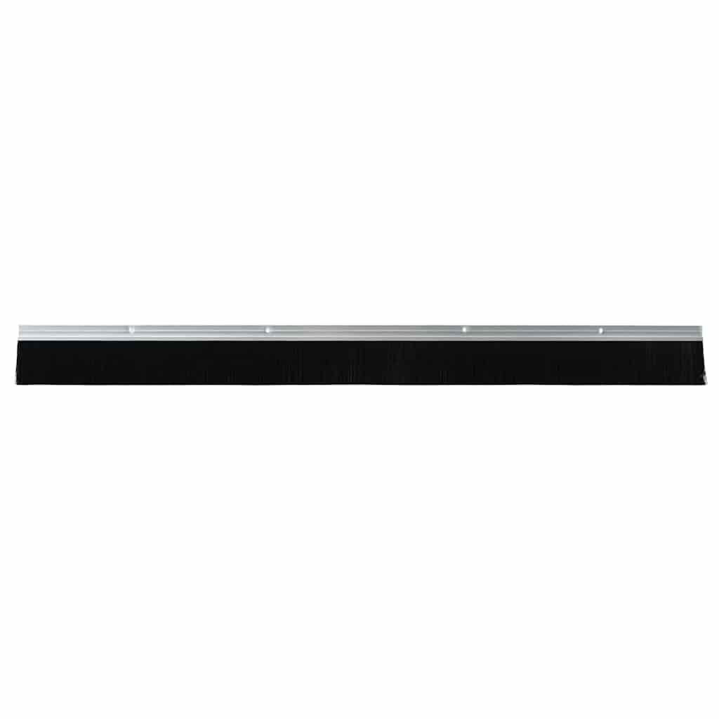 Držač četke za vrata 2 pcs Srebrno 100 cm Aluminijski legura