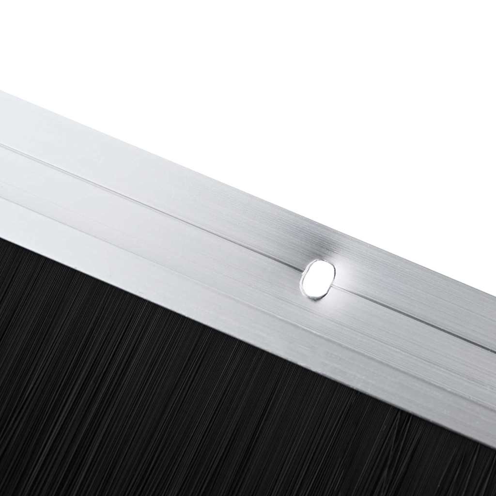Držač četke za vrata 6 pcs Srebrno 100 cm Aluminijski legura
