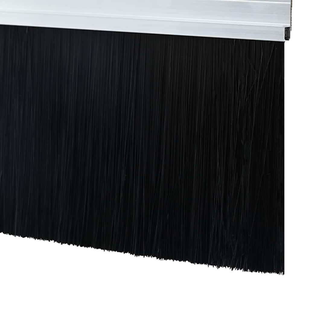 Držač četke za vrata 12 pcs Srebrno 100 cm Aluminijski legura